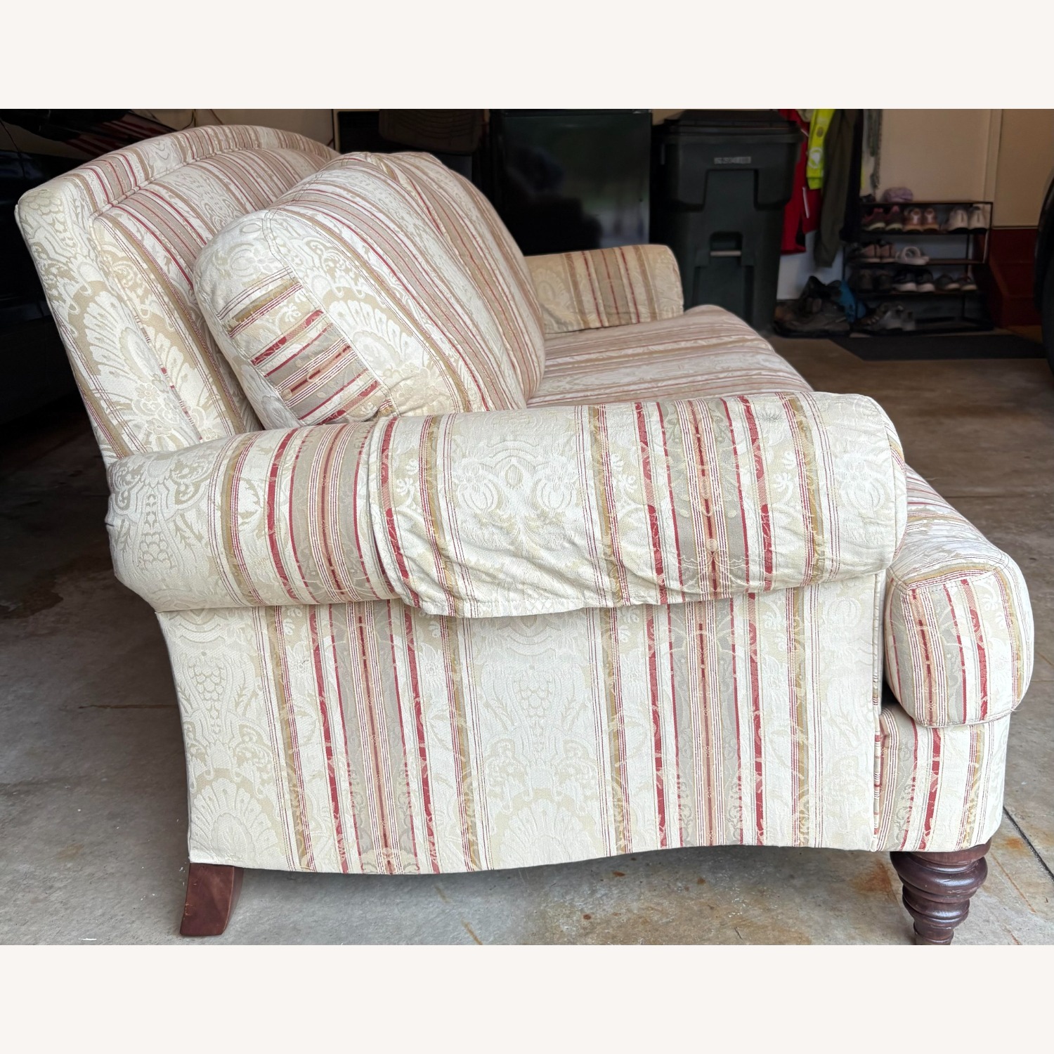 Ethan Allen Hyde Natural Fabric 3+ Seater Sofa - image-2