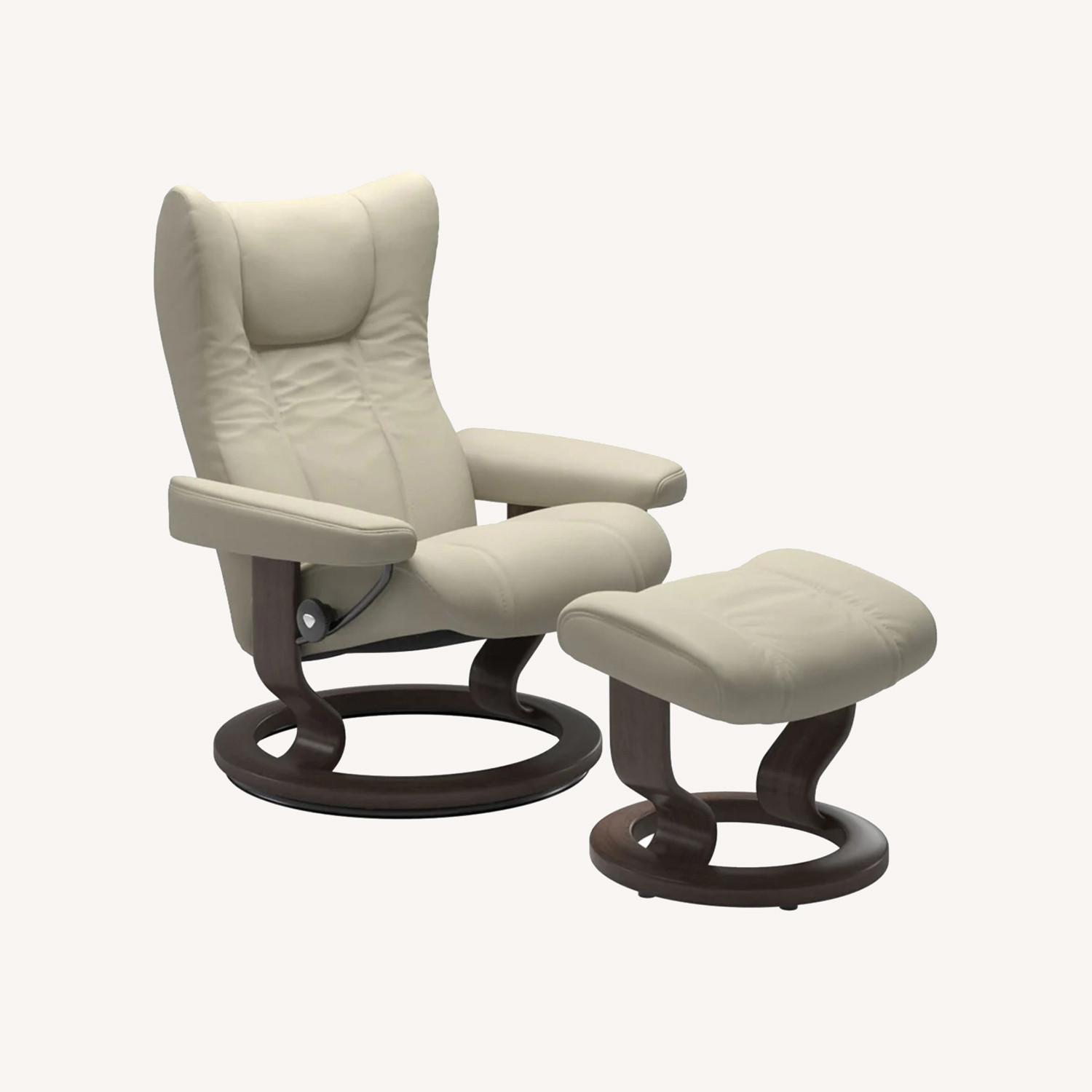 Vintage Ekornes Stressless Chair & Ottoman  - image-0