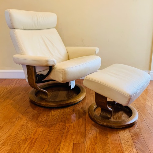 Used Vintage Ekornes Stressless Chair & Ottoman  for sale on AptDeco