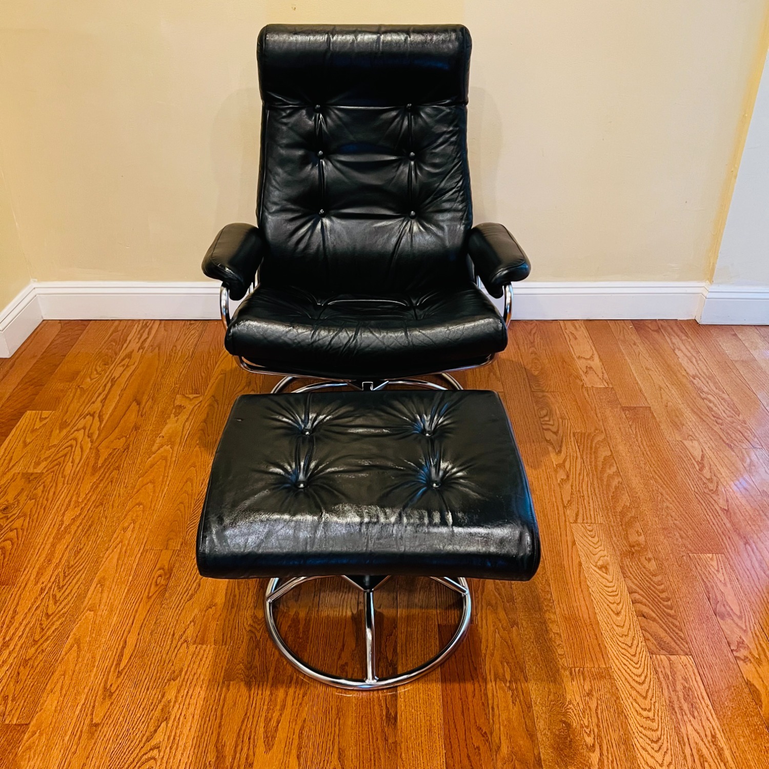 Vintage Plycraft Lounge Chair & Ottoman - image-2