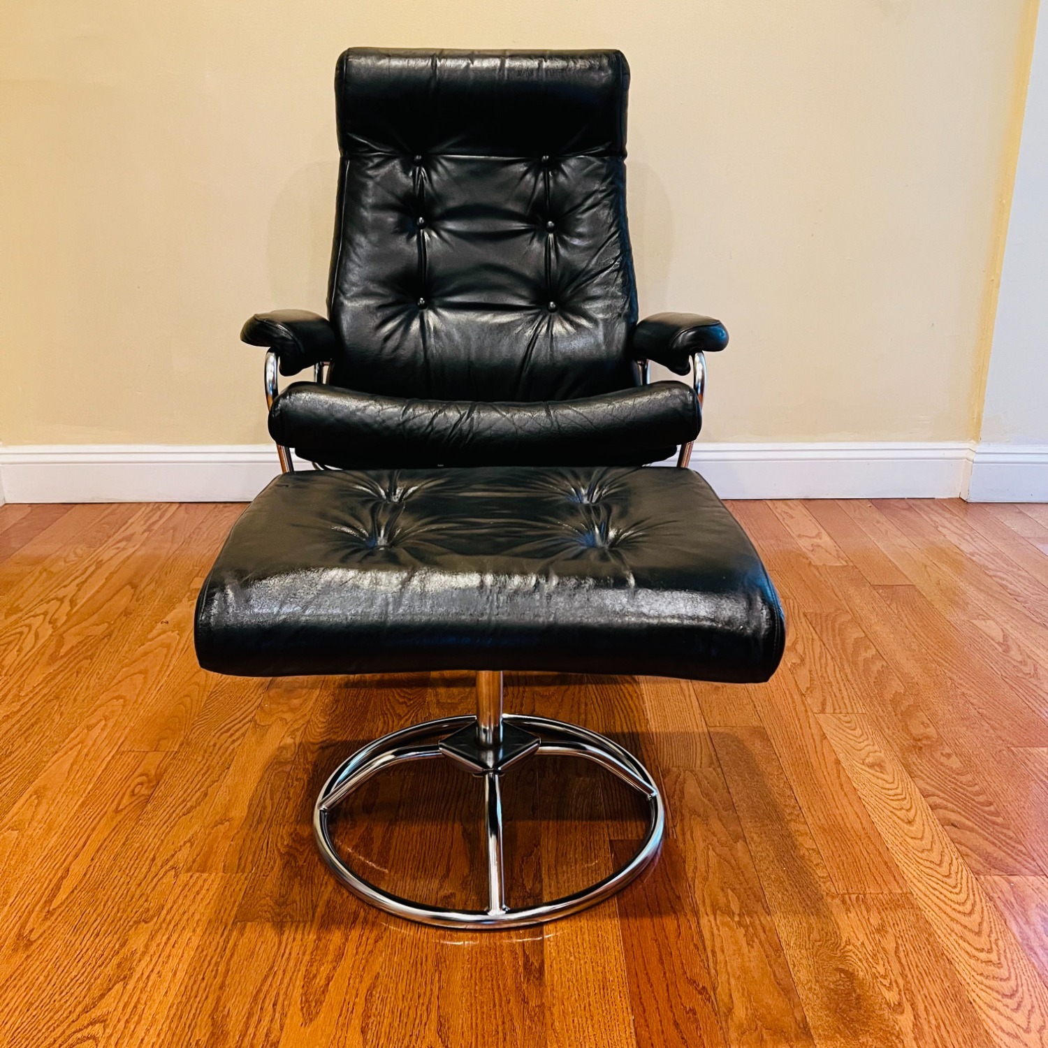 Vintage Plycraft Lounge Chair & Ottoman - image-3