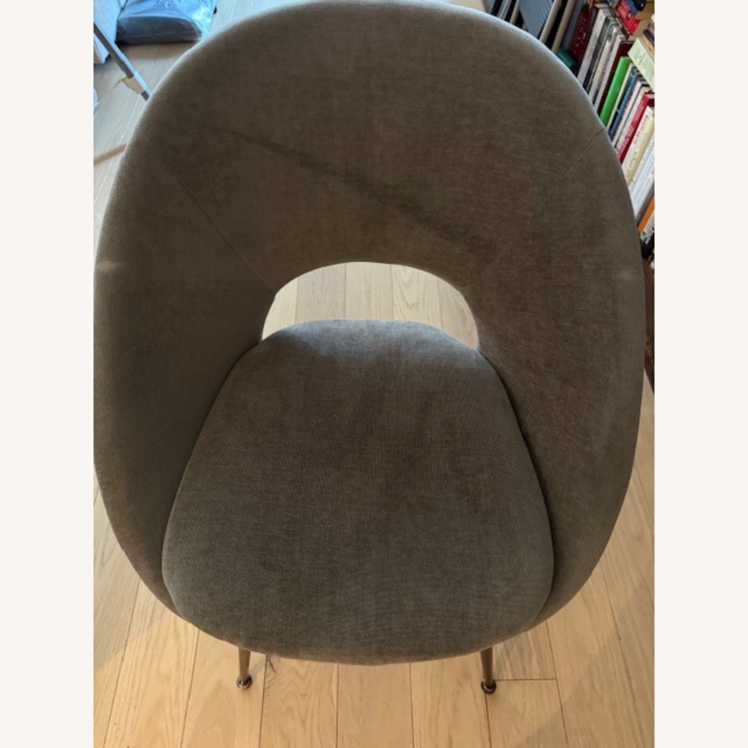 West Elm Light Gray Fabric Dining Chairs - image-4