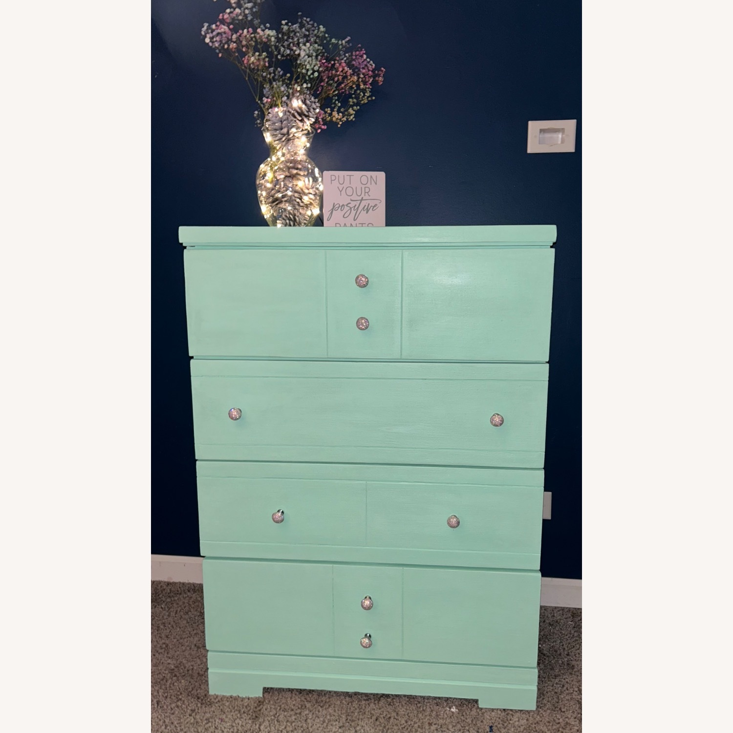 Refurbished Mint Green Dresser - image-1