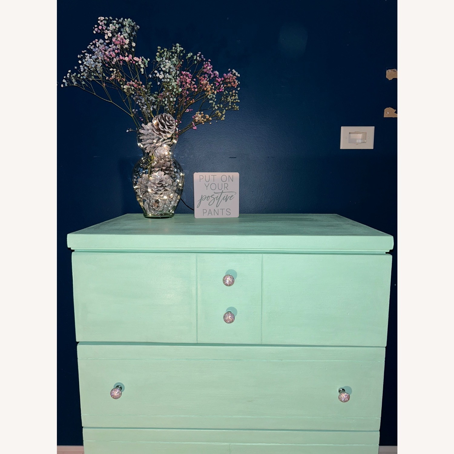 Refurbished Mint Green Dresser - image-3