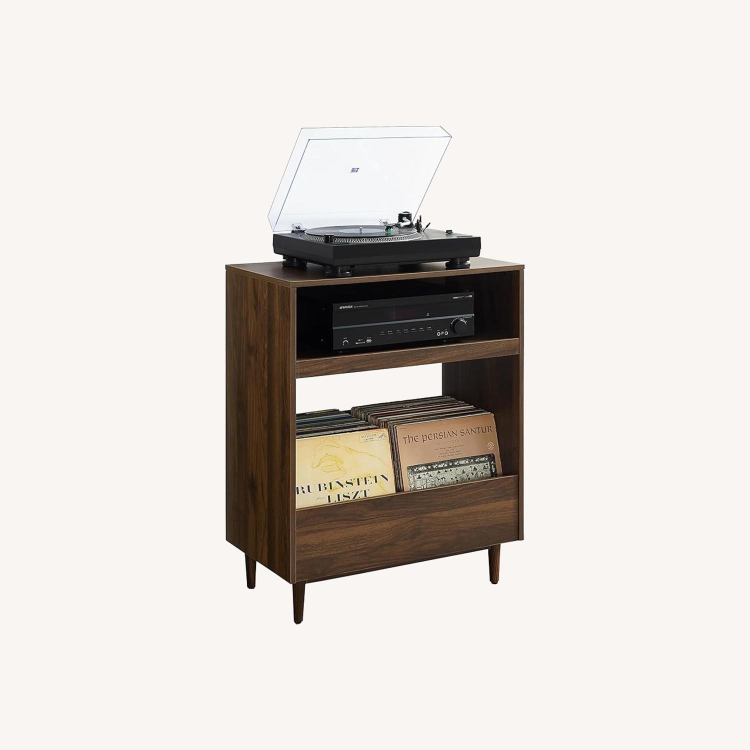 Crosley Liam Record Player Stand, Walnut  - image-0
