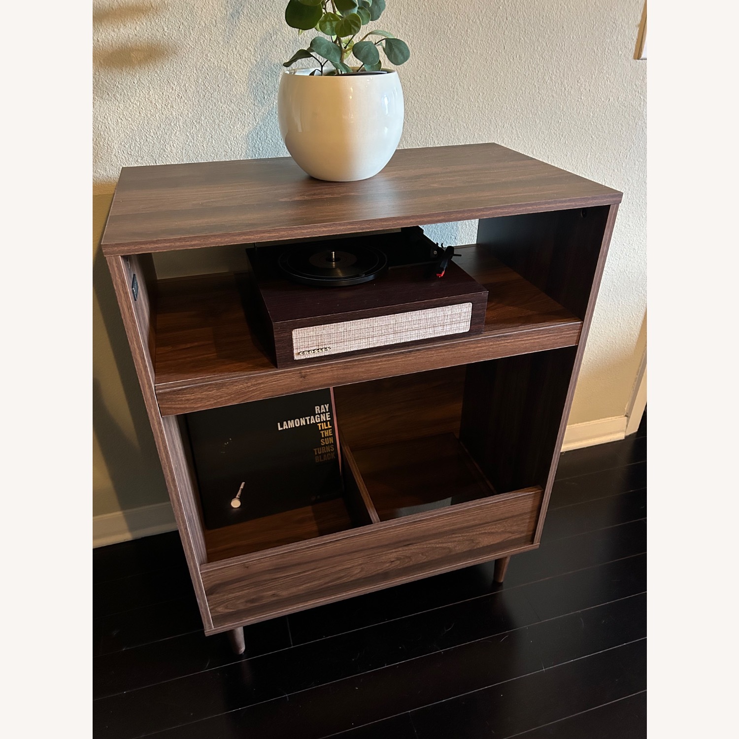 Crosley Liam Record Player Stand, Walnut  - image-2
