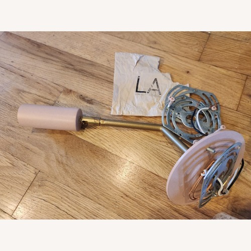 Used Luminaire Pink Metal Wall Lamp for sale on AptDeco