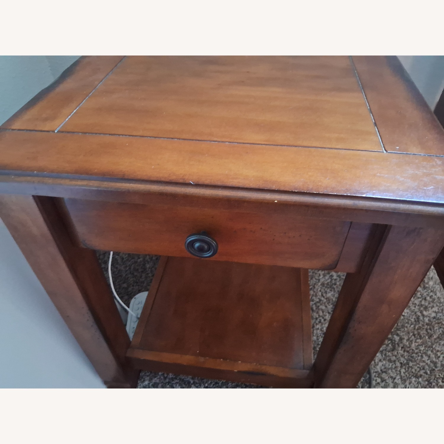 Vintage Wooden Side Tables  - image-1