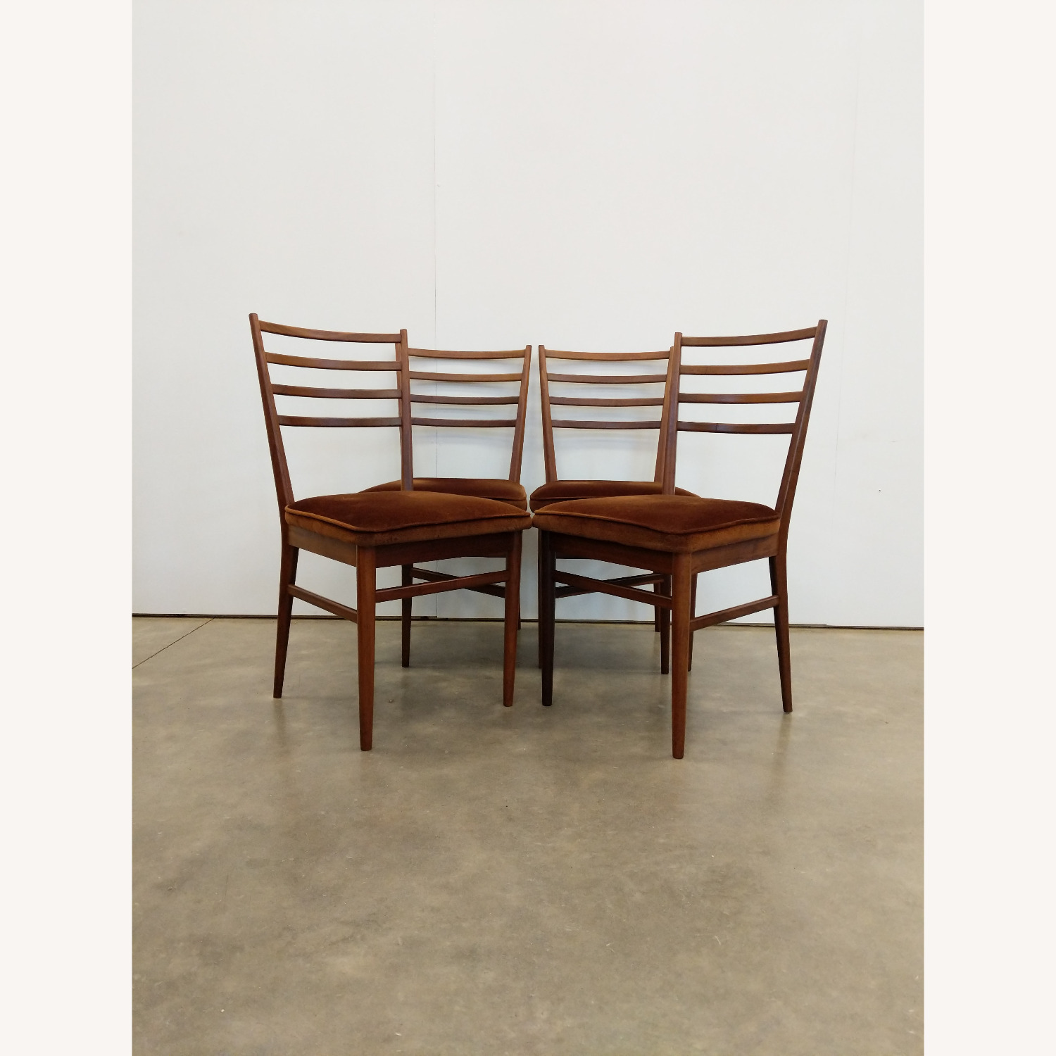 Set of 4 Vintage Mid Century Meredew Dining Chairs - image-1