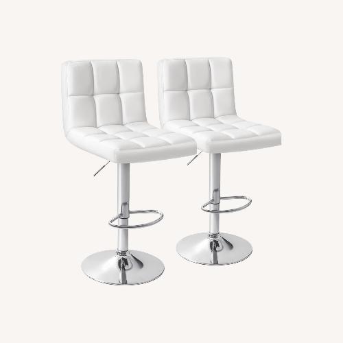 Used Amazon Homall Bar Stool Set of 2 White for sale on AptDeco