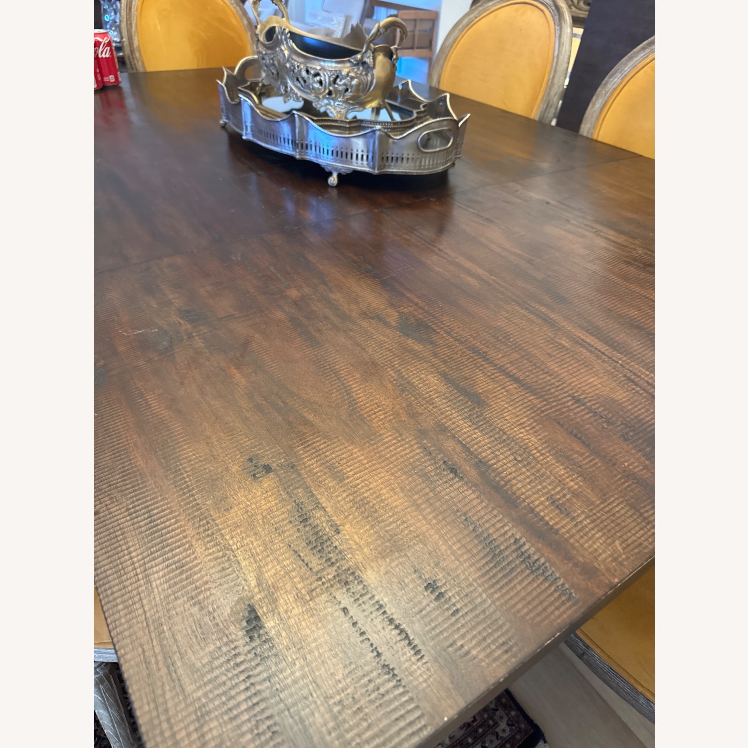 World Market Dark Brown Wood Dining Set - image-4