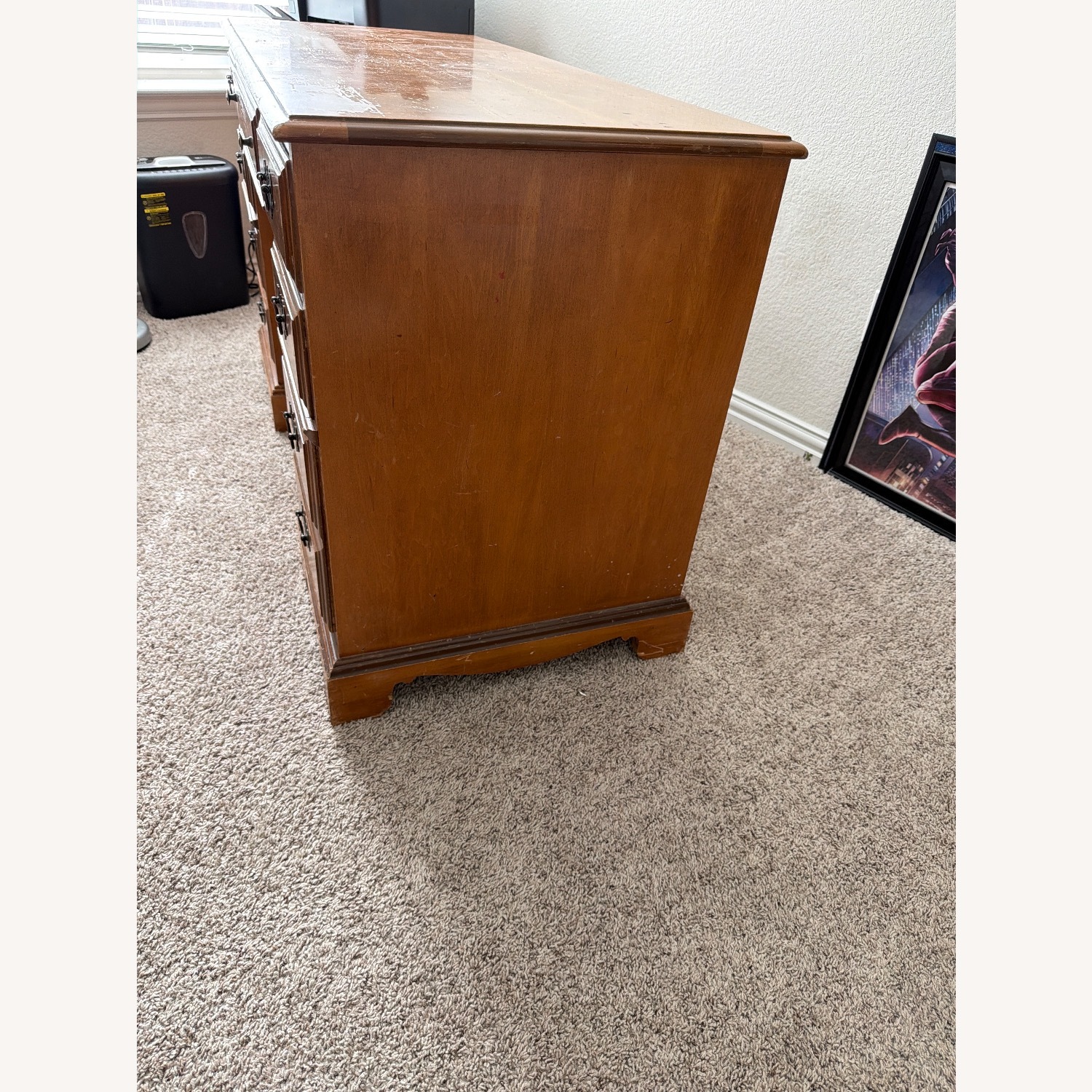 Bassett Light Brown Wood Desk - image-3