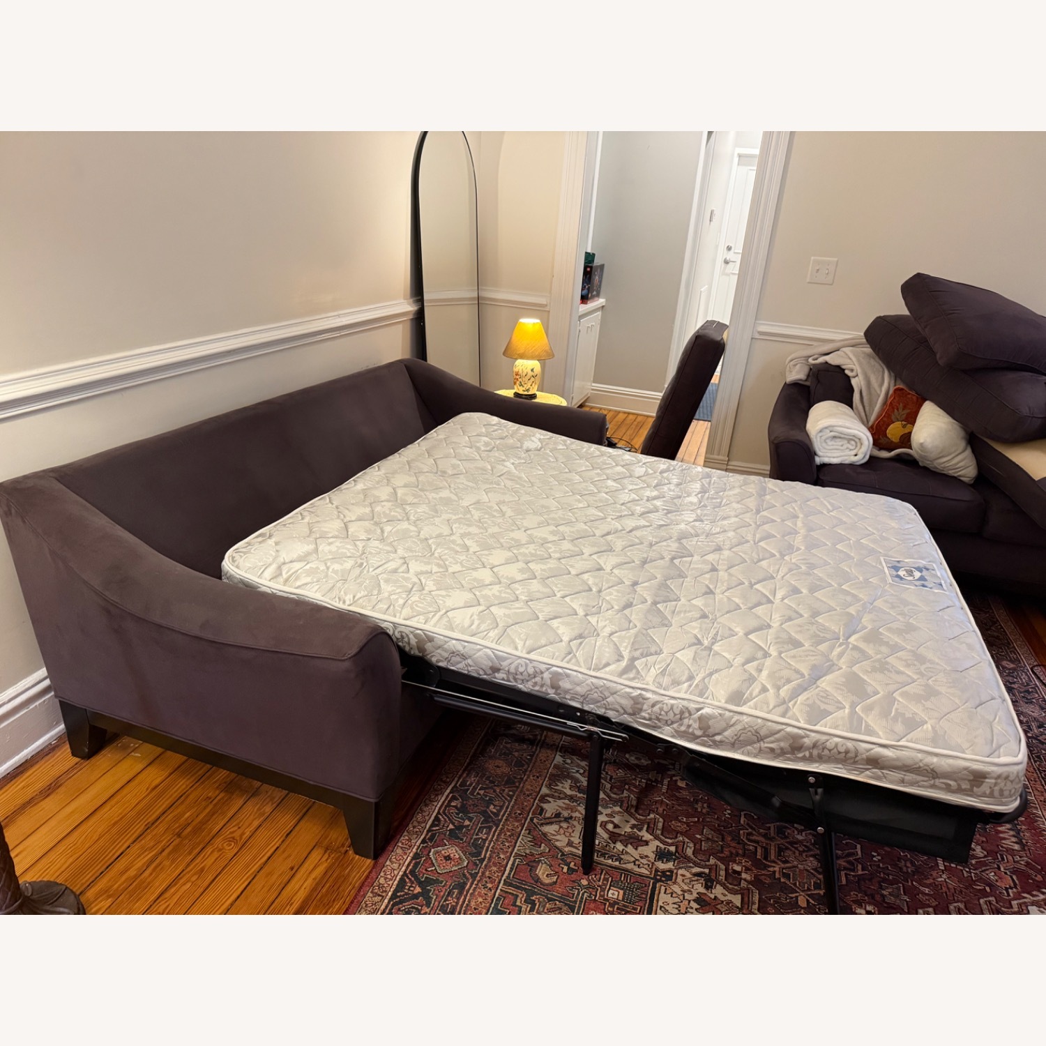 Rooms To Go Cindy Crawford Home Dark Gray Fabric Sleeper Sofa - image-4