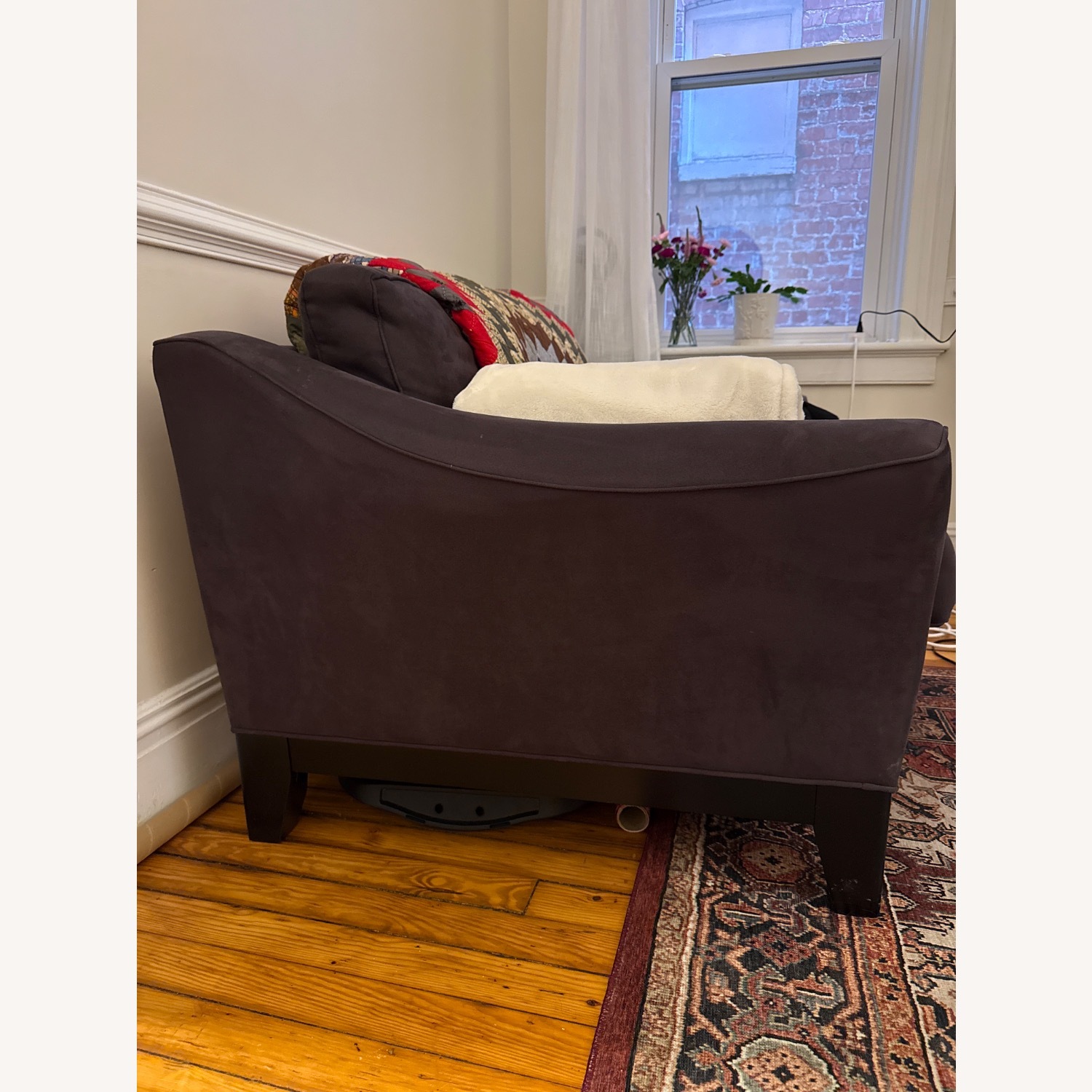 Rooms To Go Cindy Crawford Dark Gray Fabric Loveseat - image-2