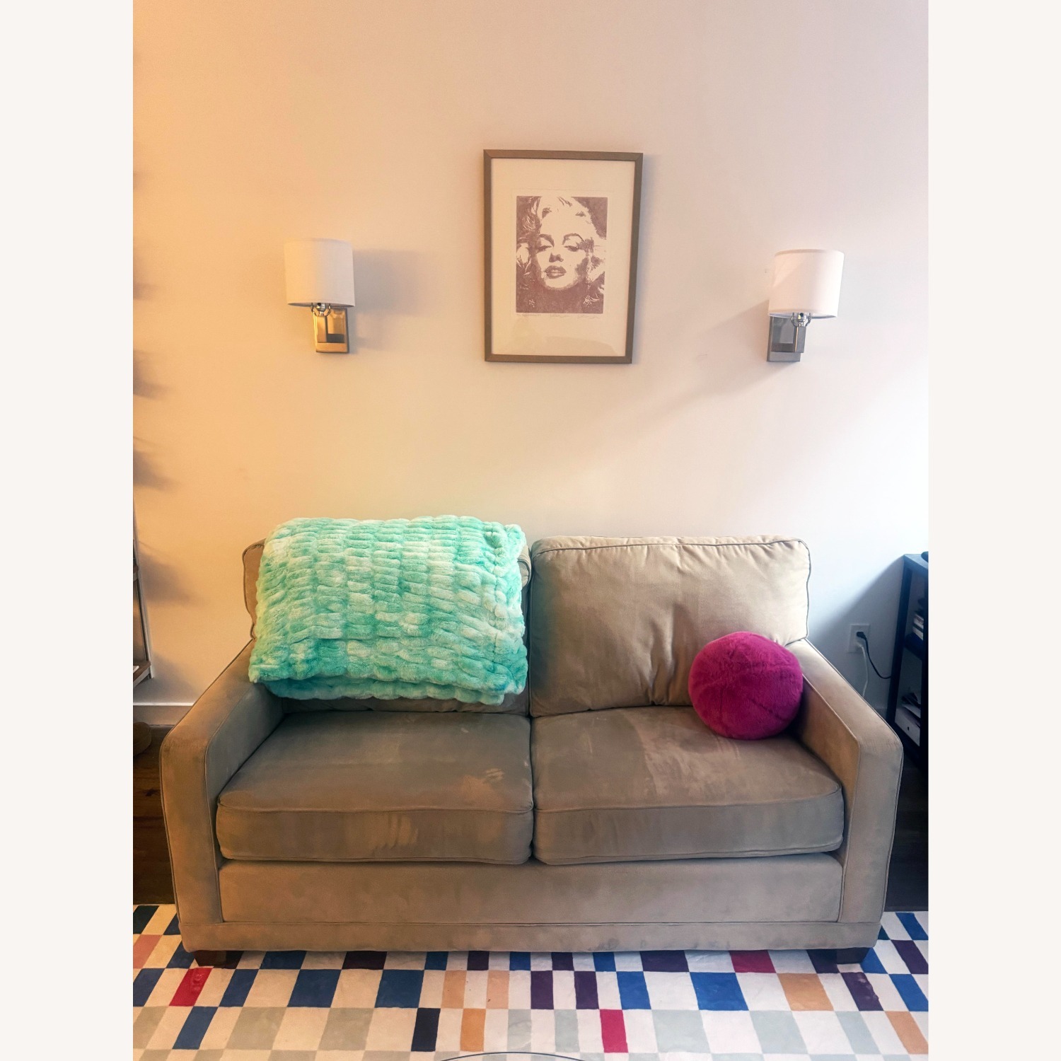 La-Z-Boy Light Gray Fabric Sleeper Sofa - image-3