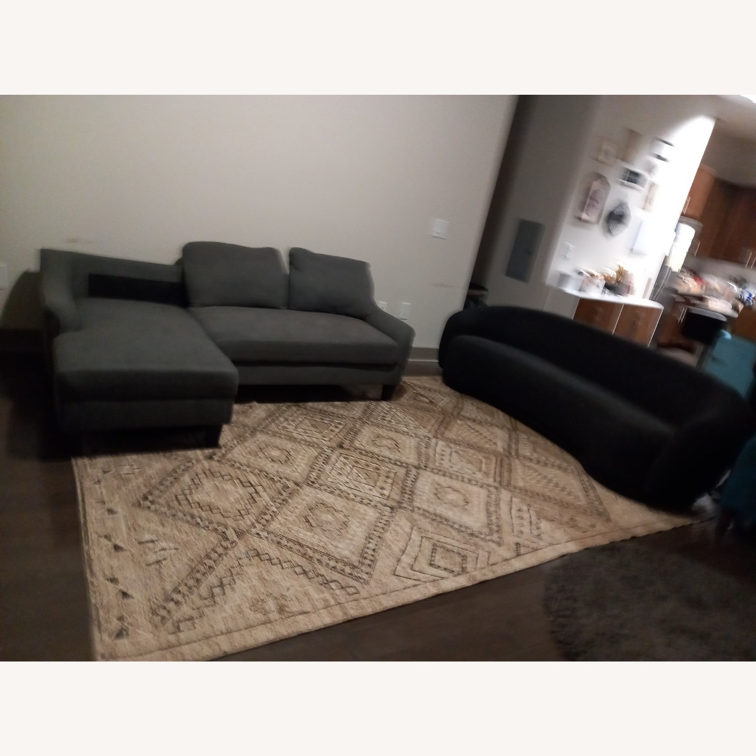 Wayfair Dark Gray Boucle 2 Seater Sofa - image-4