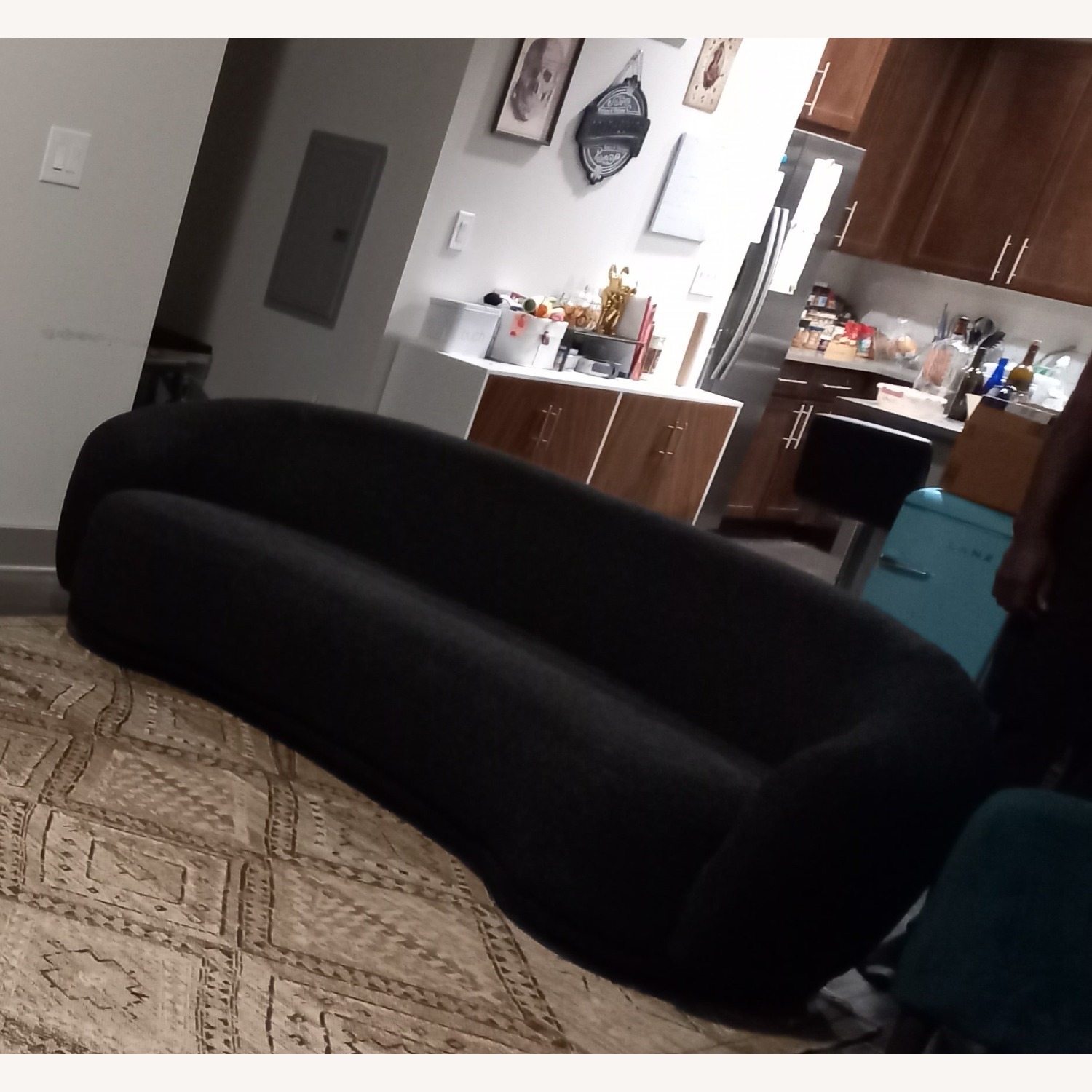 Wayfair Dark Gray Boucle 2 Seater Sofa - image-1