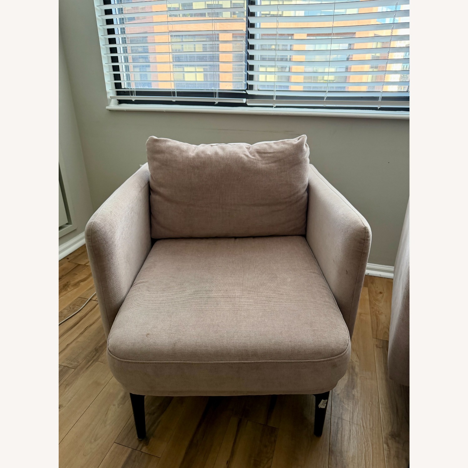 West Elm Auburn Pink Wood Accent Chairs - image-3