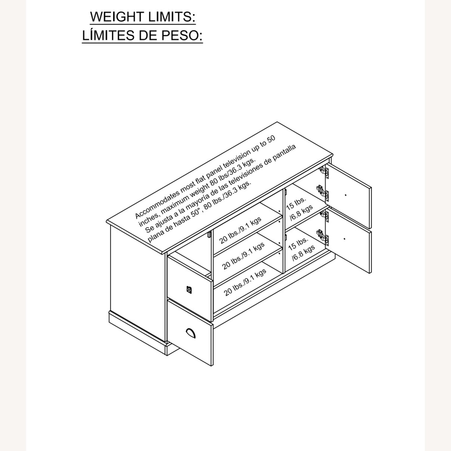 Wayfair Black & Multi-Color Wood Media Storage - image-4