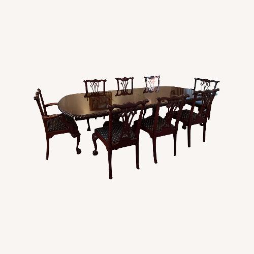 Used Vintage/Antique Dark Brown Wood Dining Sets for sale on AptDeco
