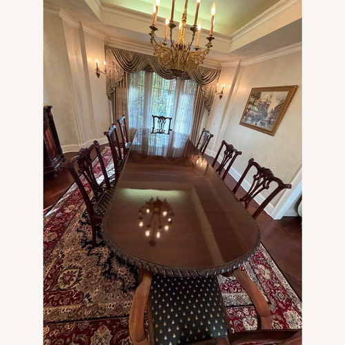 Used Vintage/Antique Dark Brown Wood Dining Sets for sale on AptDeco