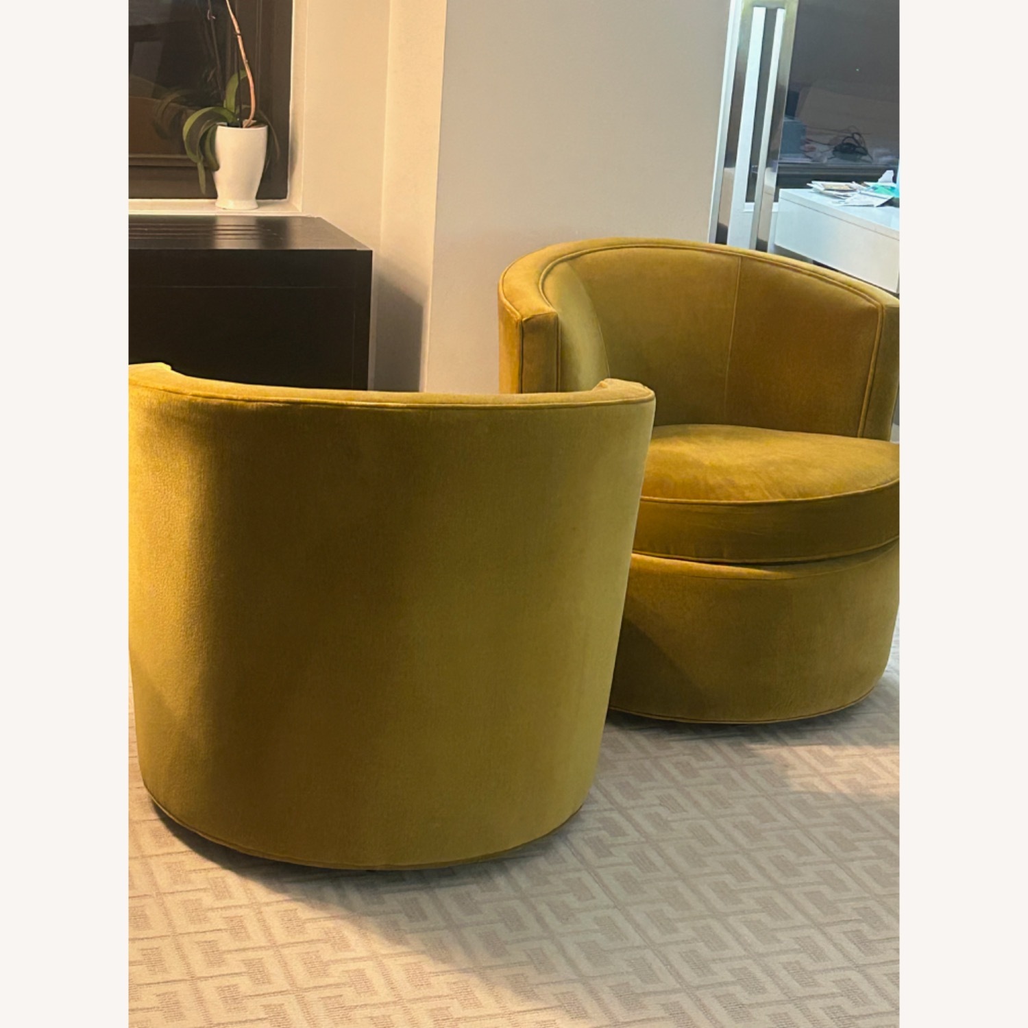 Room & Board Swivel Chair Pair - image-3