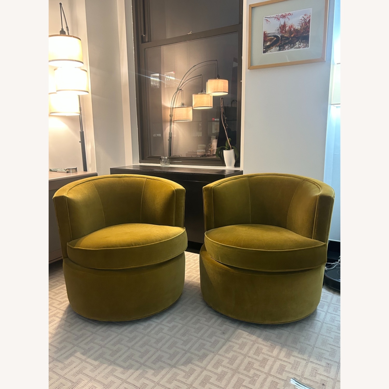 Room & Board Swivel Chair Pair - image-2