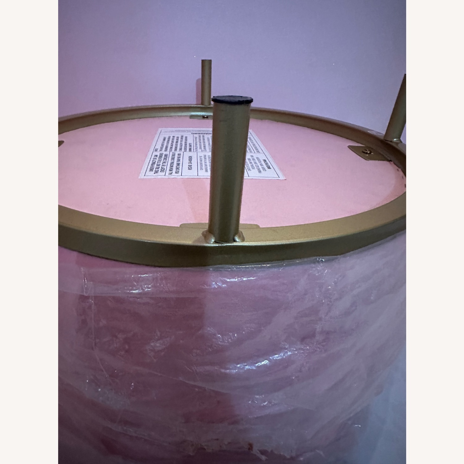 Urban Outfitters Pink Fabric Ottoman - image-47