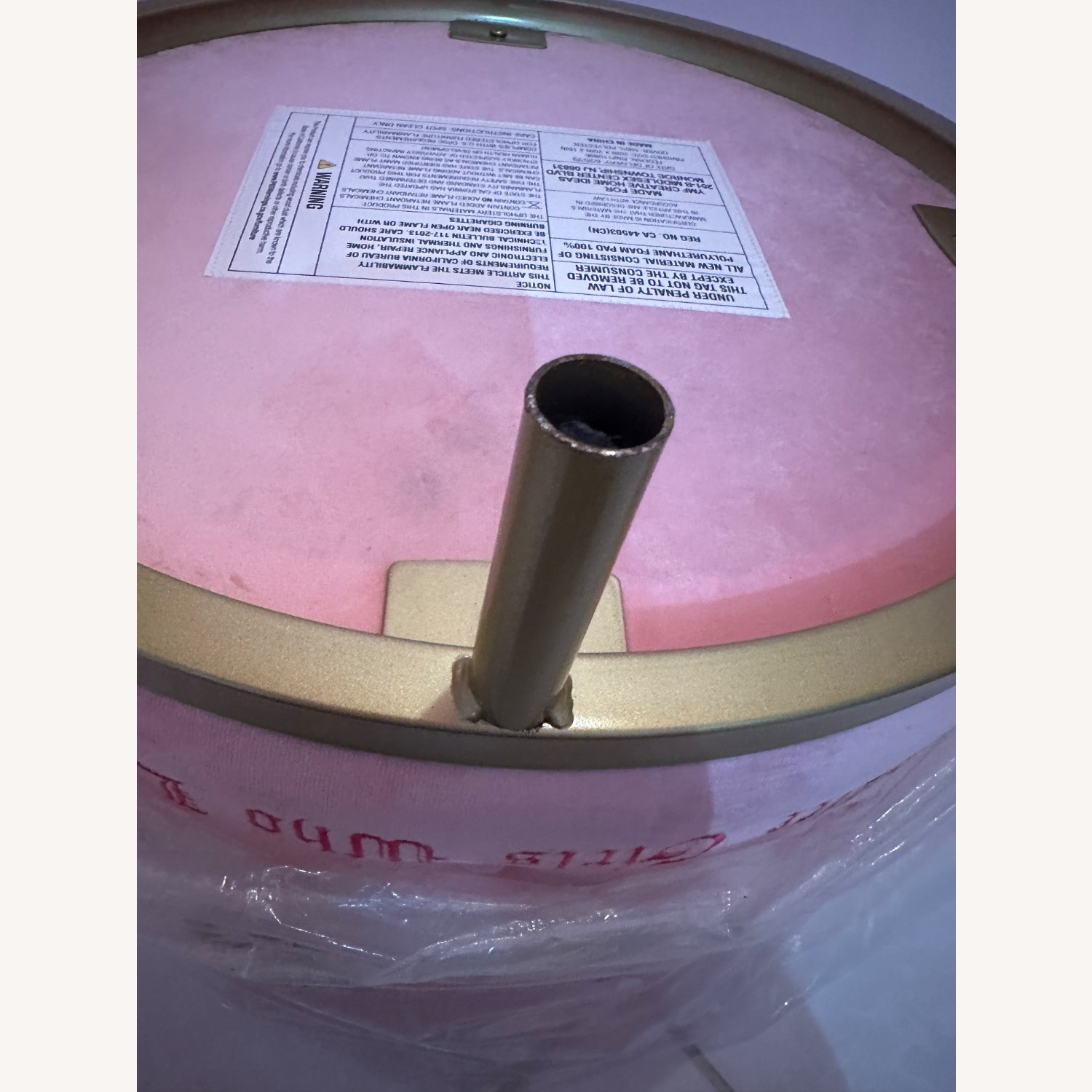 Urban Outfitters Pink Fabric Ottoman - image-95