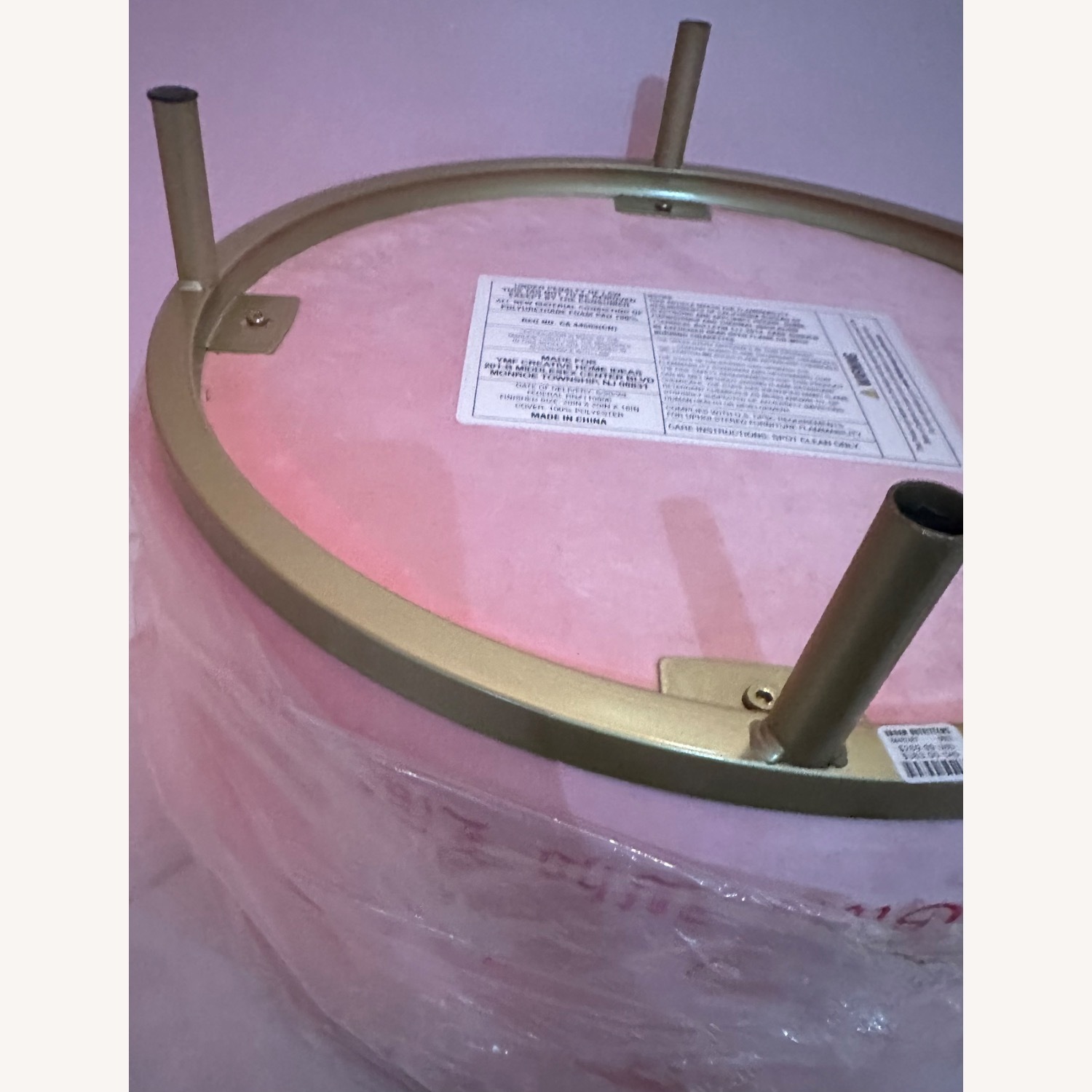 Urban Outfitters Pink Fabric Ottoman - image-104