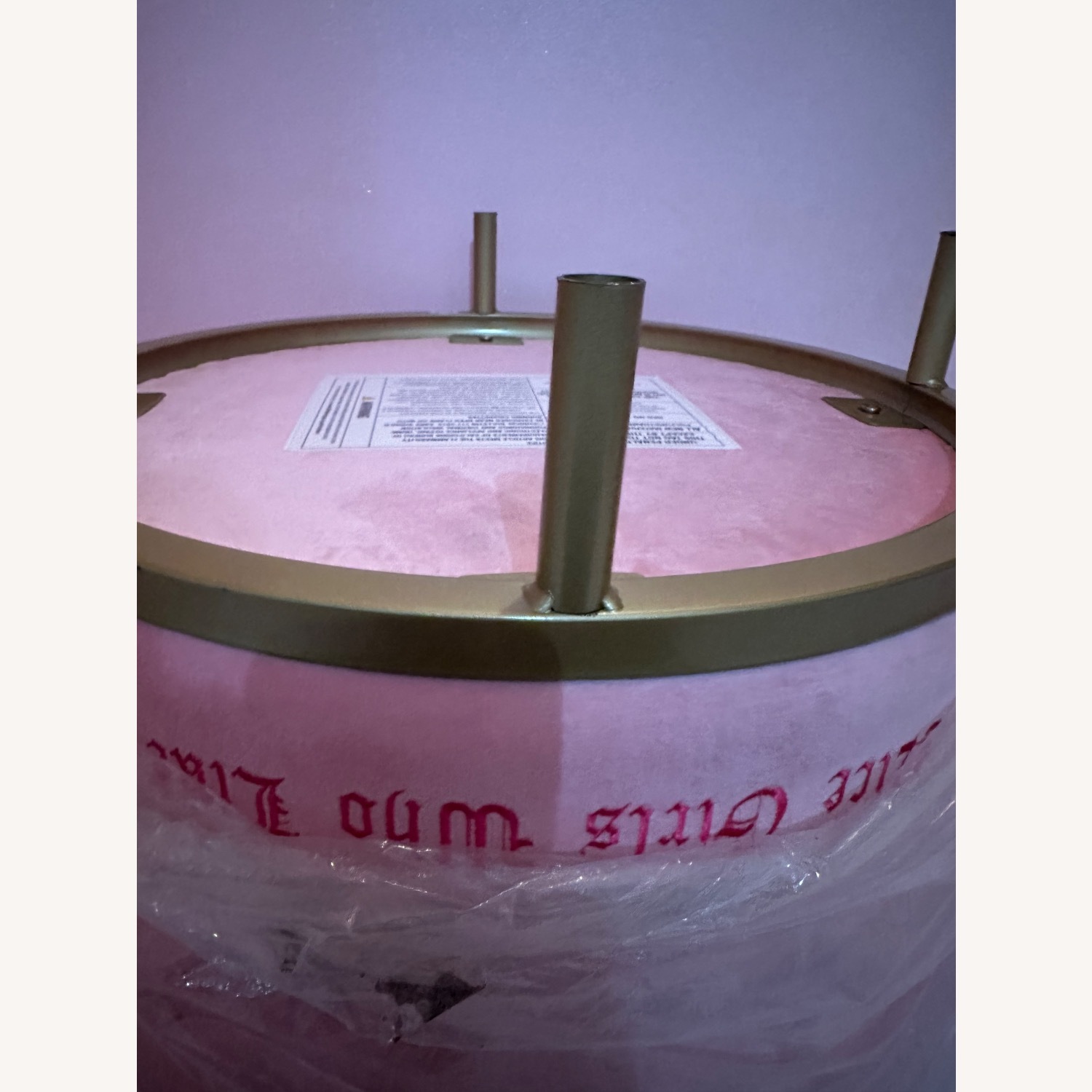 Urban Outfitters Pink Fabric Ottoman - image-91