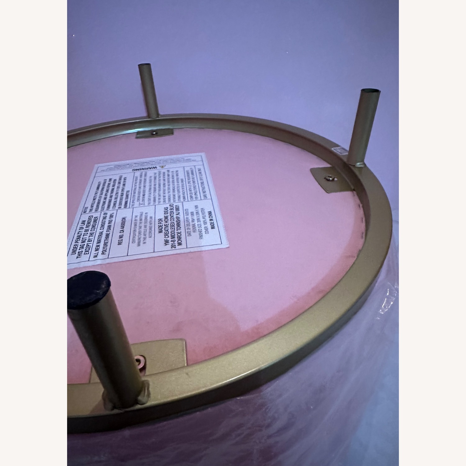 Urban Outfitters Pink Fabric Ottoman - image-103