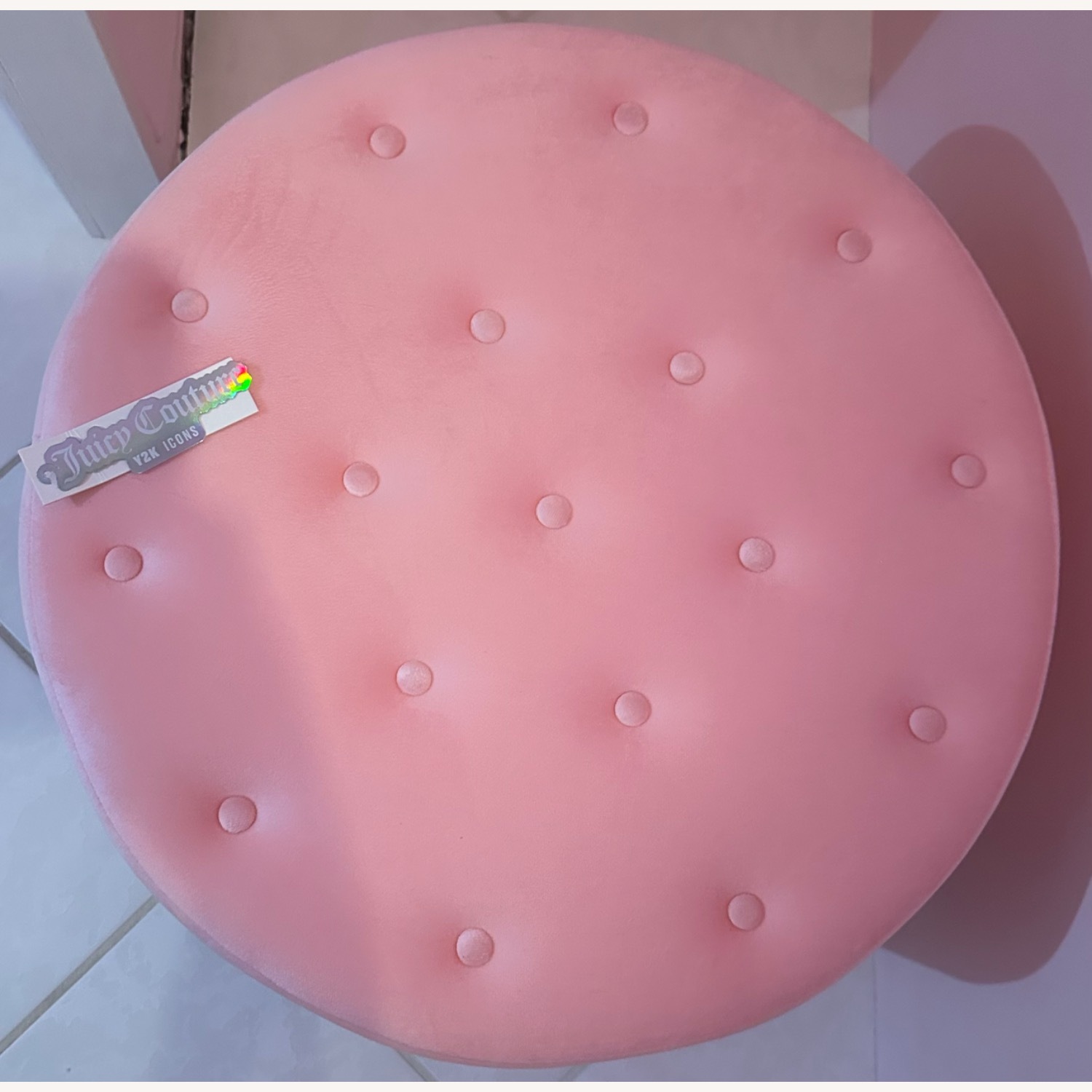 Urban Outfitters Pink Fabric Ottoman - image-22