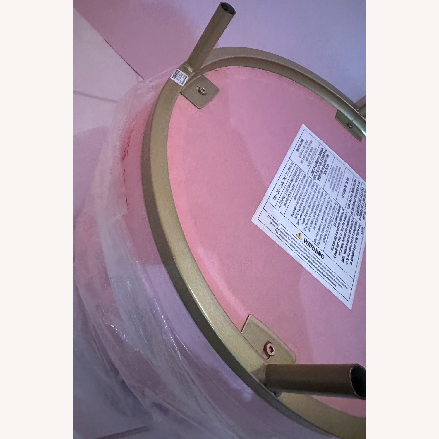 Urban Outfitters Pink Fabric Ottoman - image-35