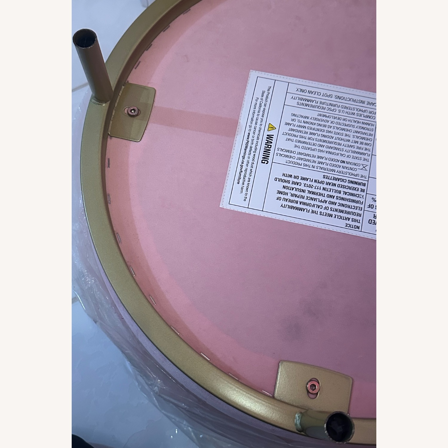 Urban Outfitters Pink Fabric Ottoman - image-31