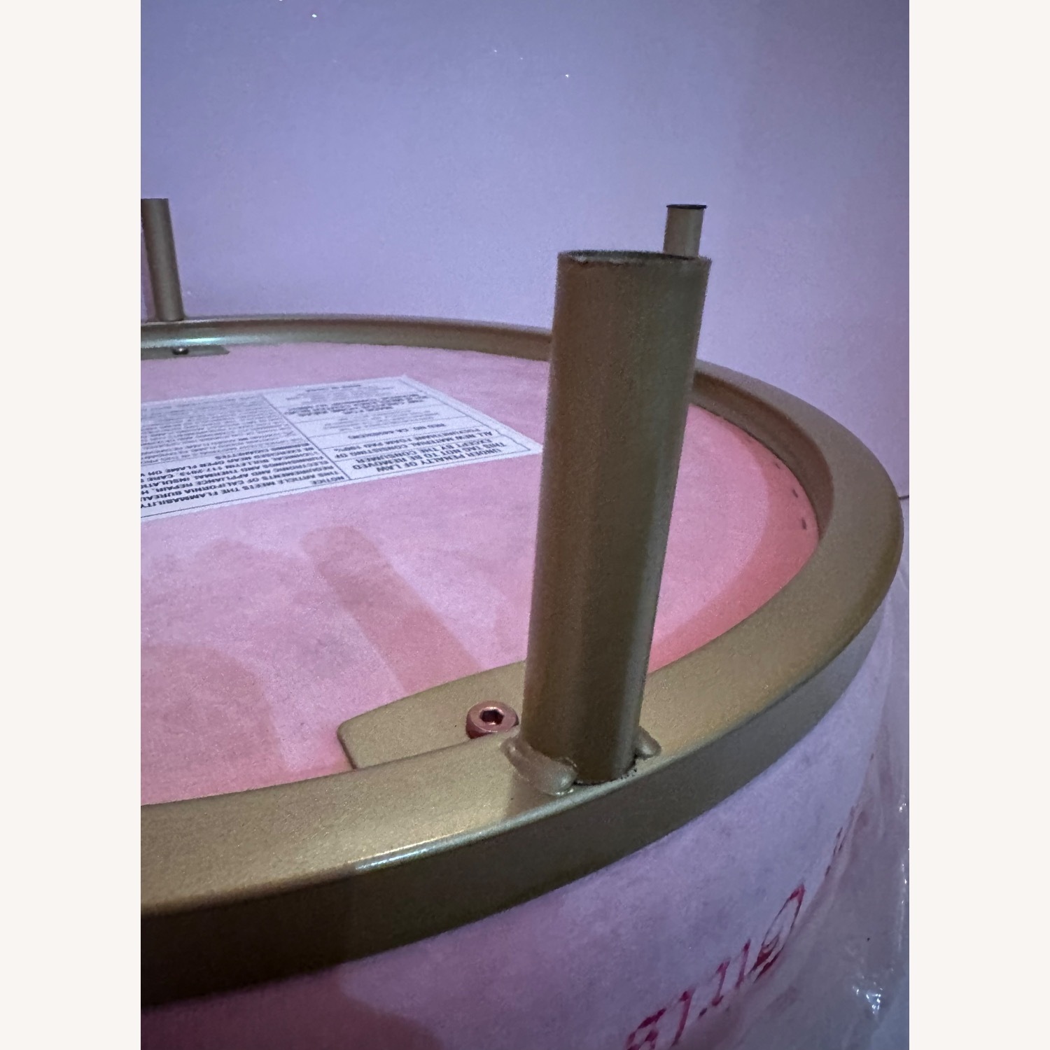 Urban Outfitters Pink Fabric Ottoman - image-43