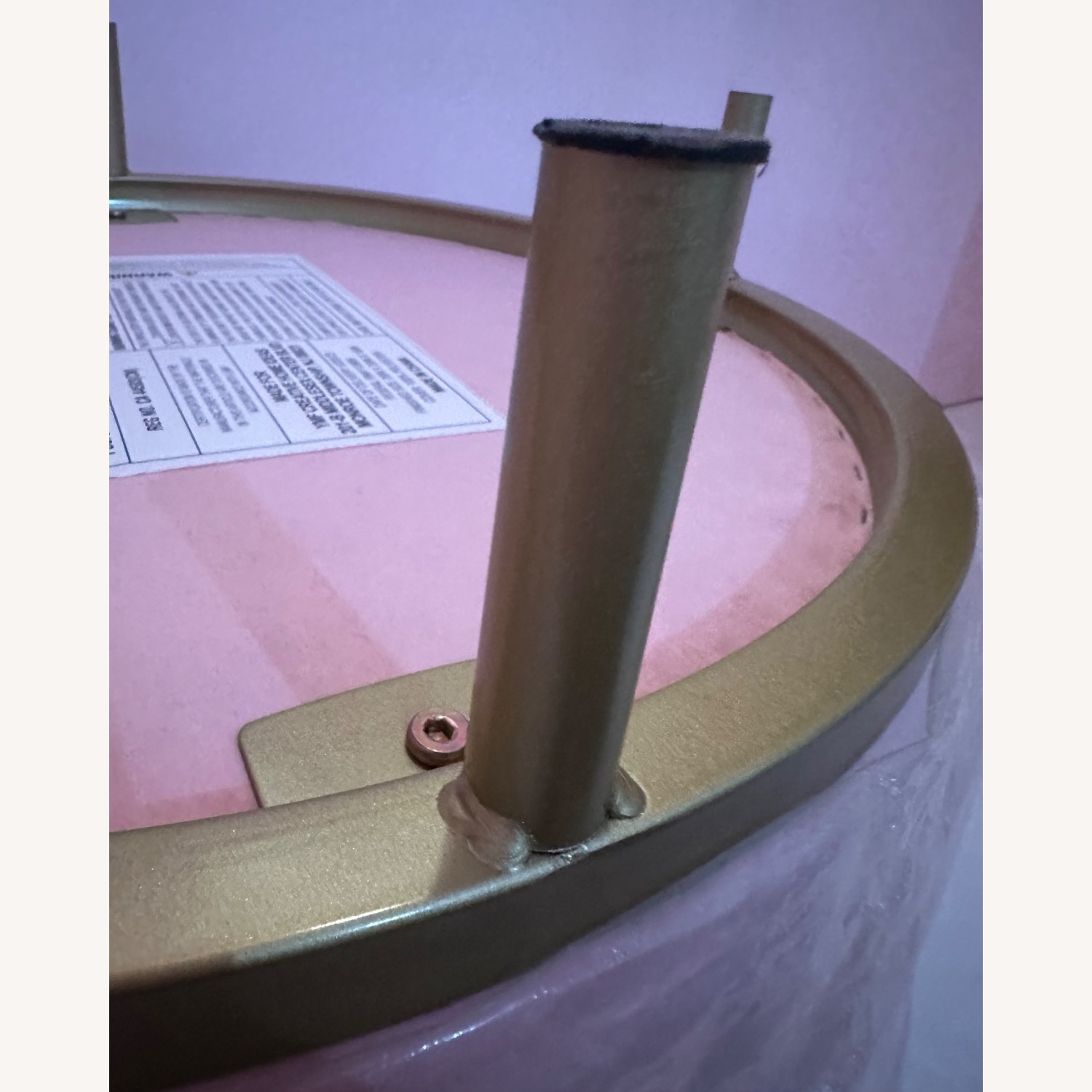 Urban Outfitters Pink Fabric Ottoman - image-98