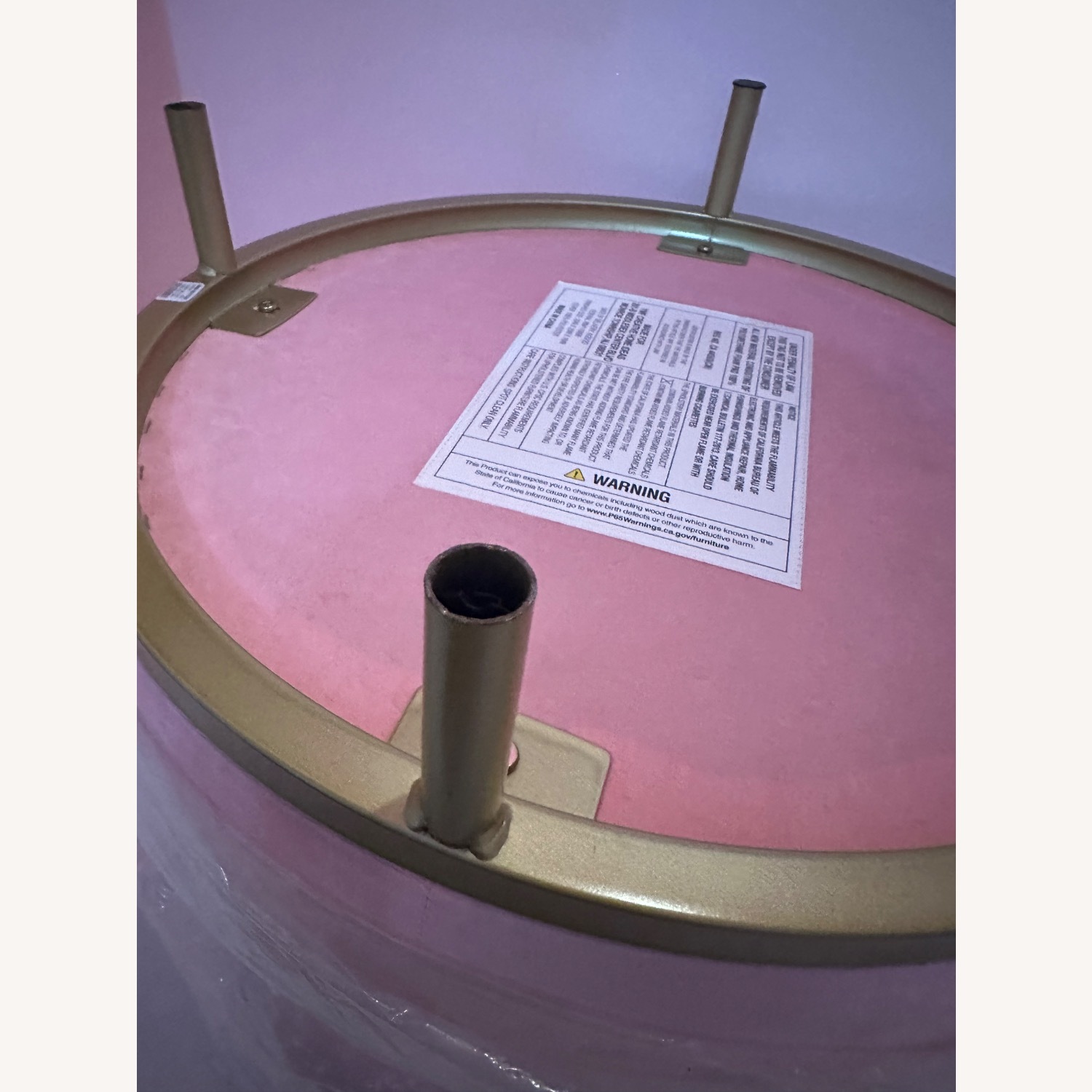 Urban Outfitters Pink Fabric Ottoman - image-39