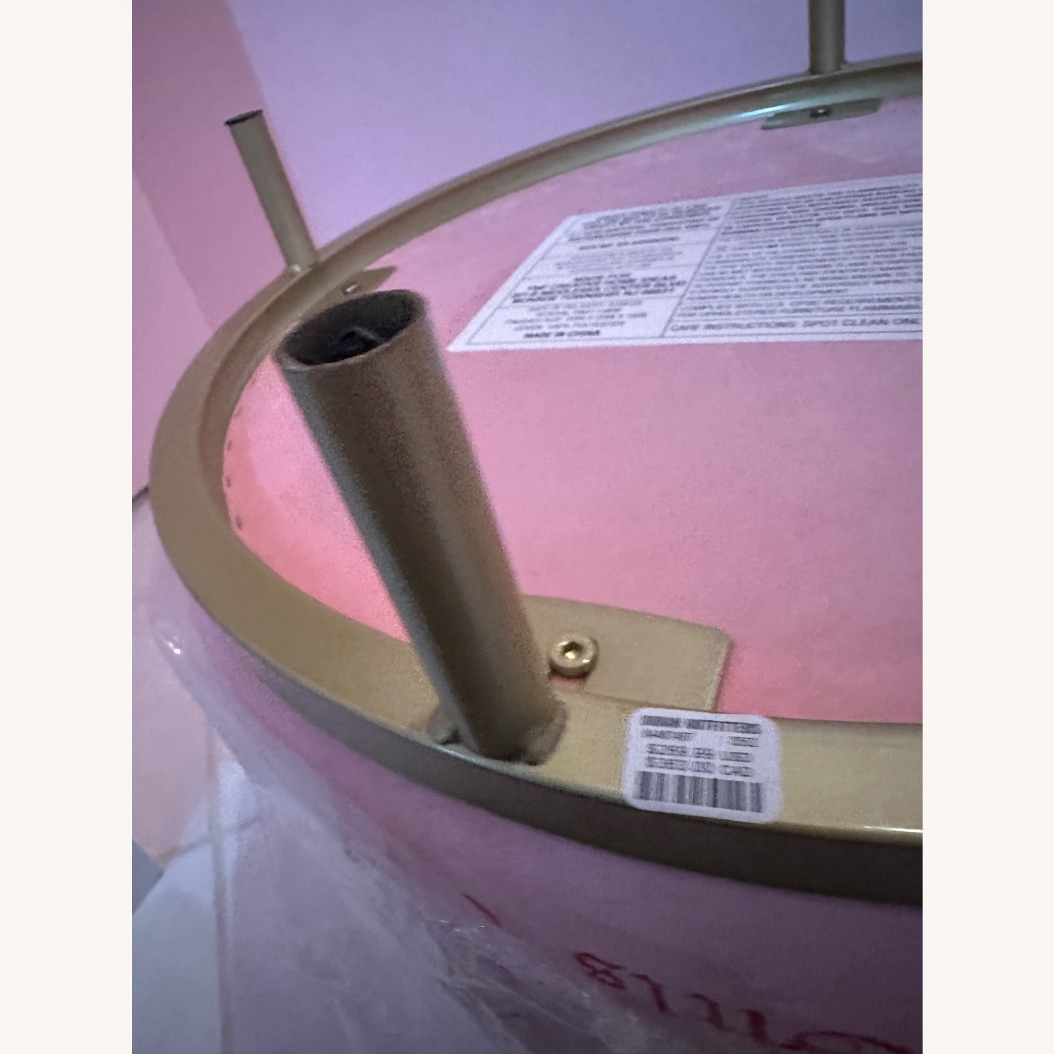 Urban Outfitters Pink Fabric Ottoman - image-110