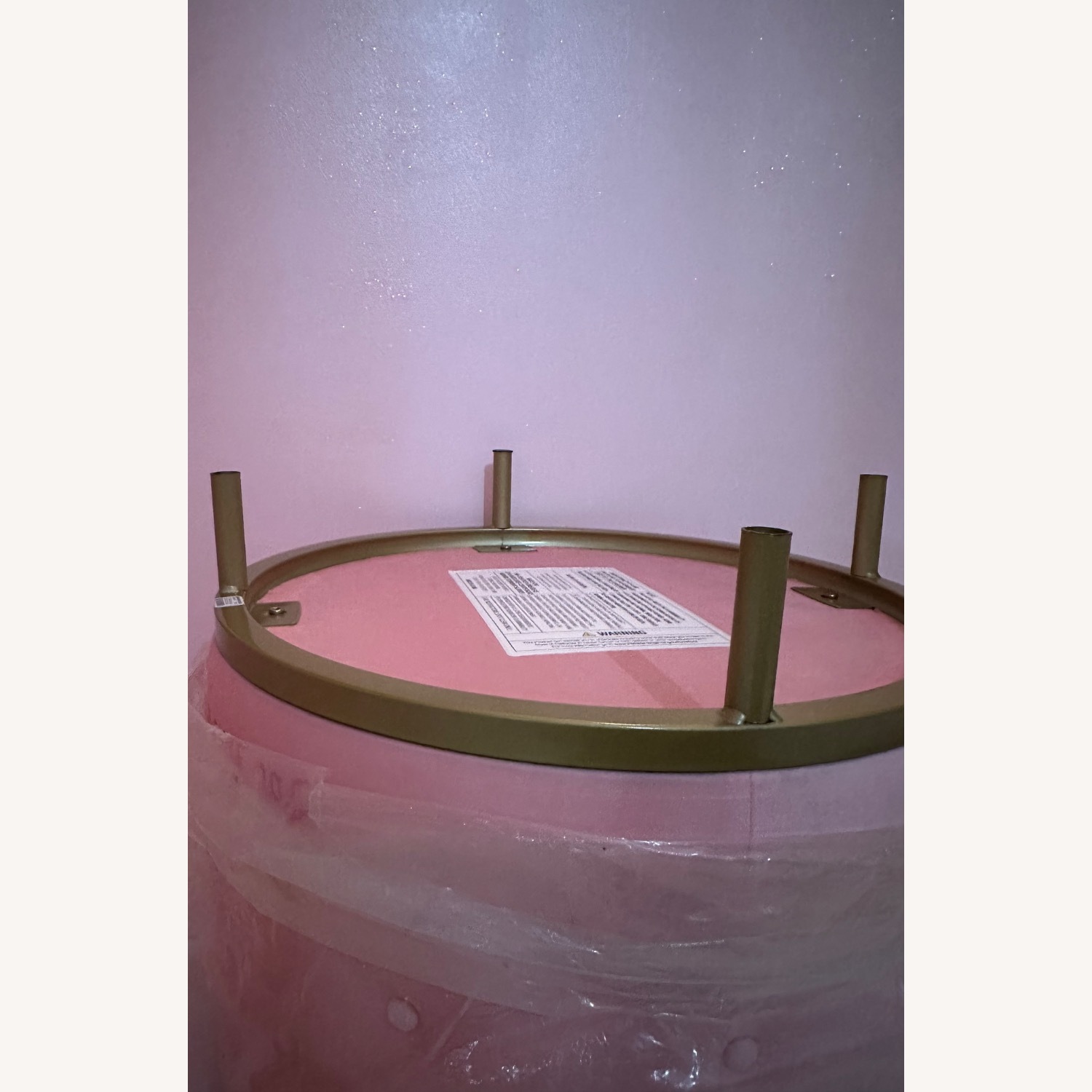 Urban Outfitters Pink Fabric Ottoman - image-83