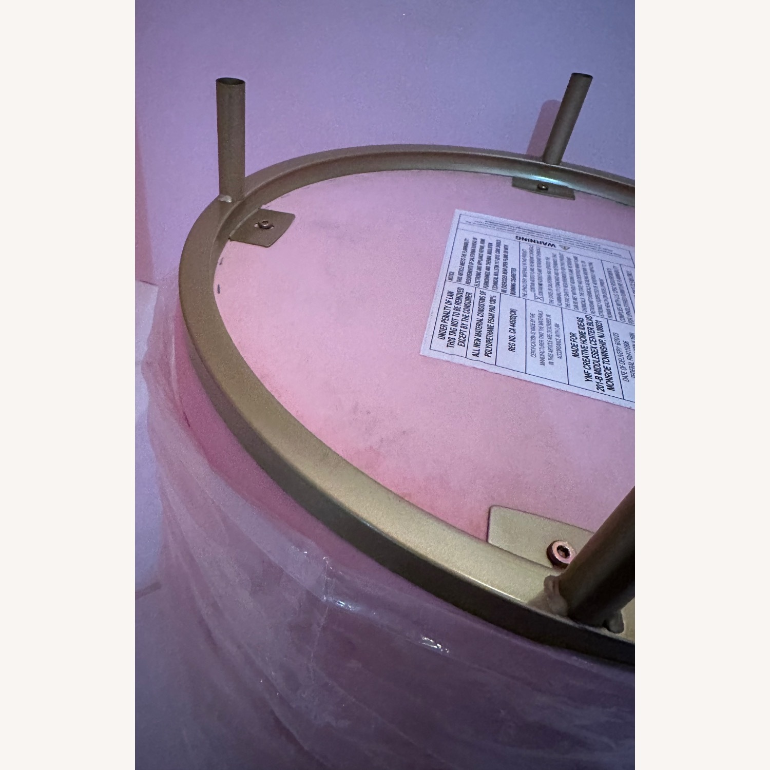 Urban Outfitters Pink Fabric Ottoman - image-100