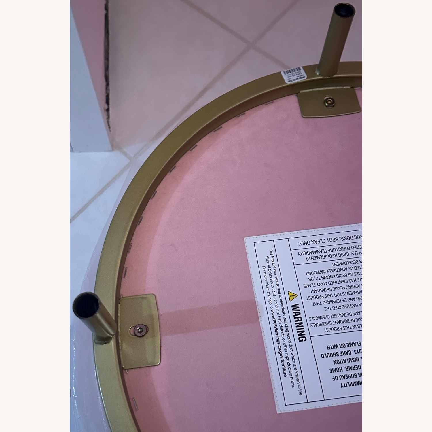 Urban Outfitters Pink Fabric Ottoman - image-81