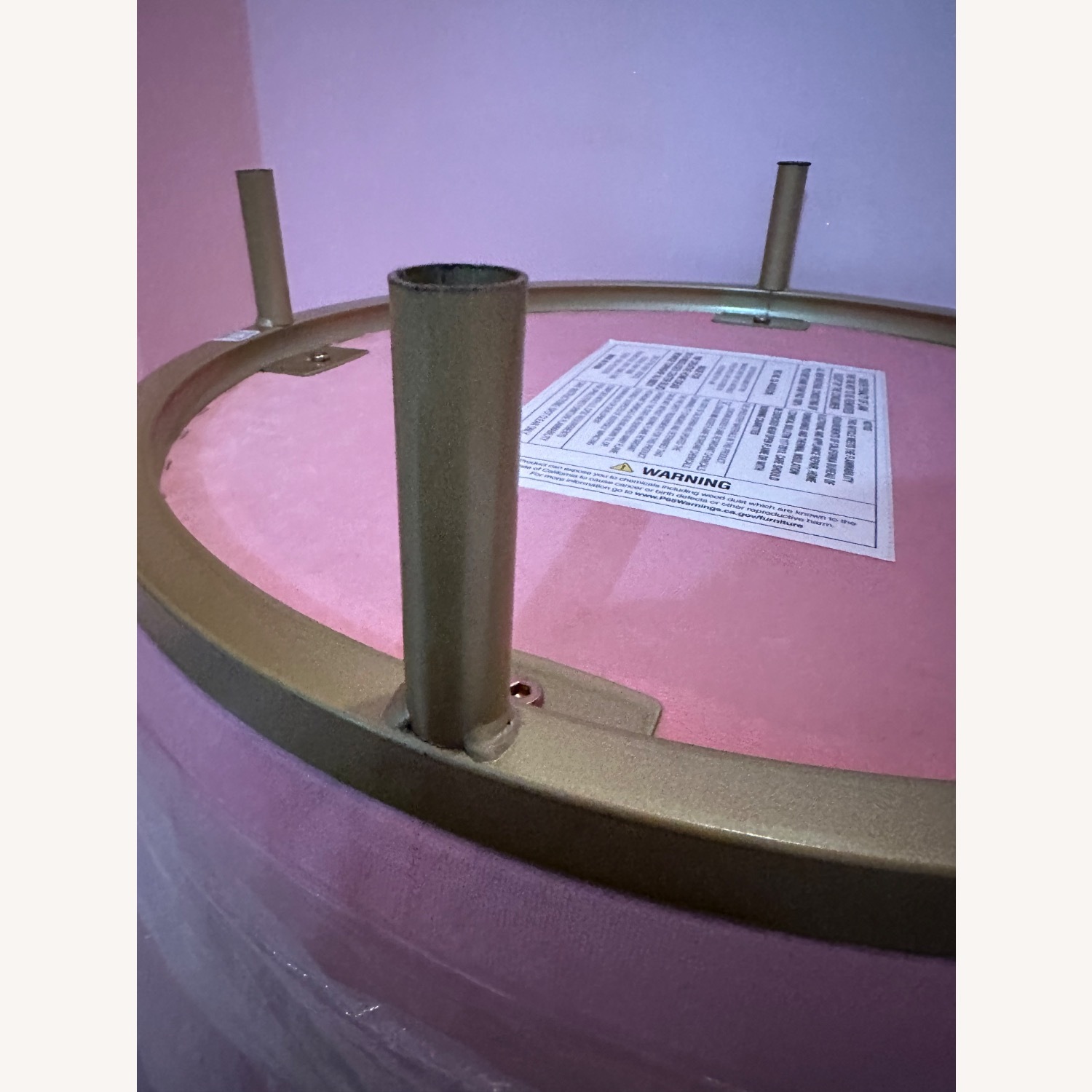 Urban Outfitters Pink Fabric Ottoman - image-38