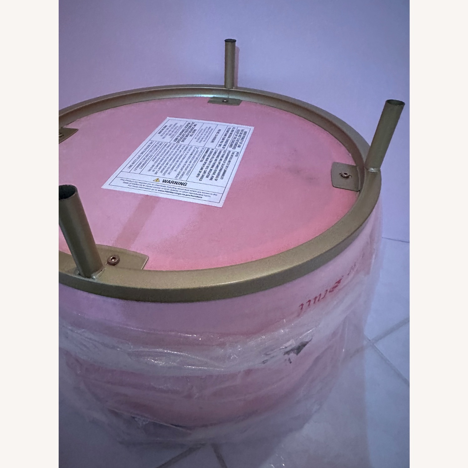 Urban Outfitters Pink Fabric Ottoman - image-41