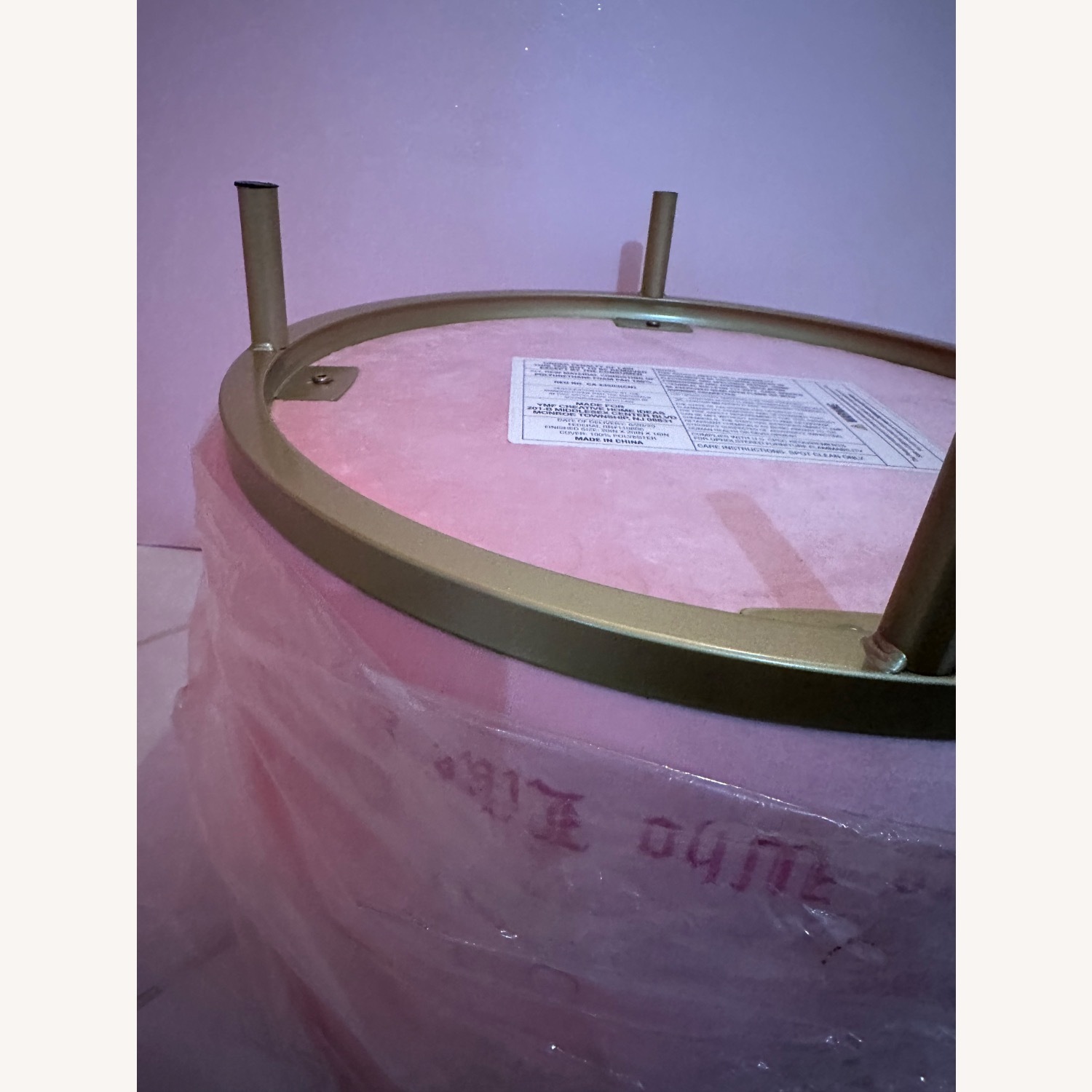 Urban Outfitters Pink Fabric Ottoman - image-105