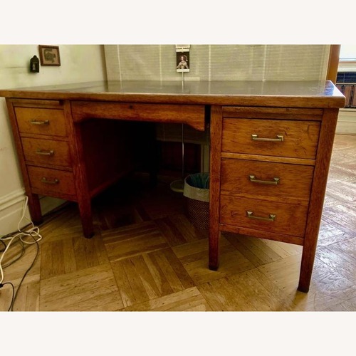 Used Vintage/Antique Dark Brown Desk for sale on AptDeco