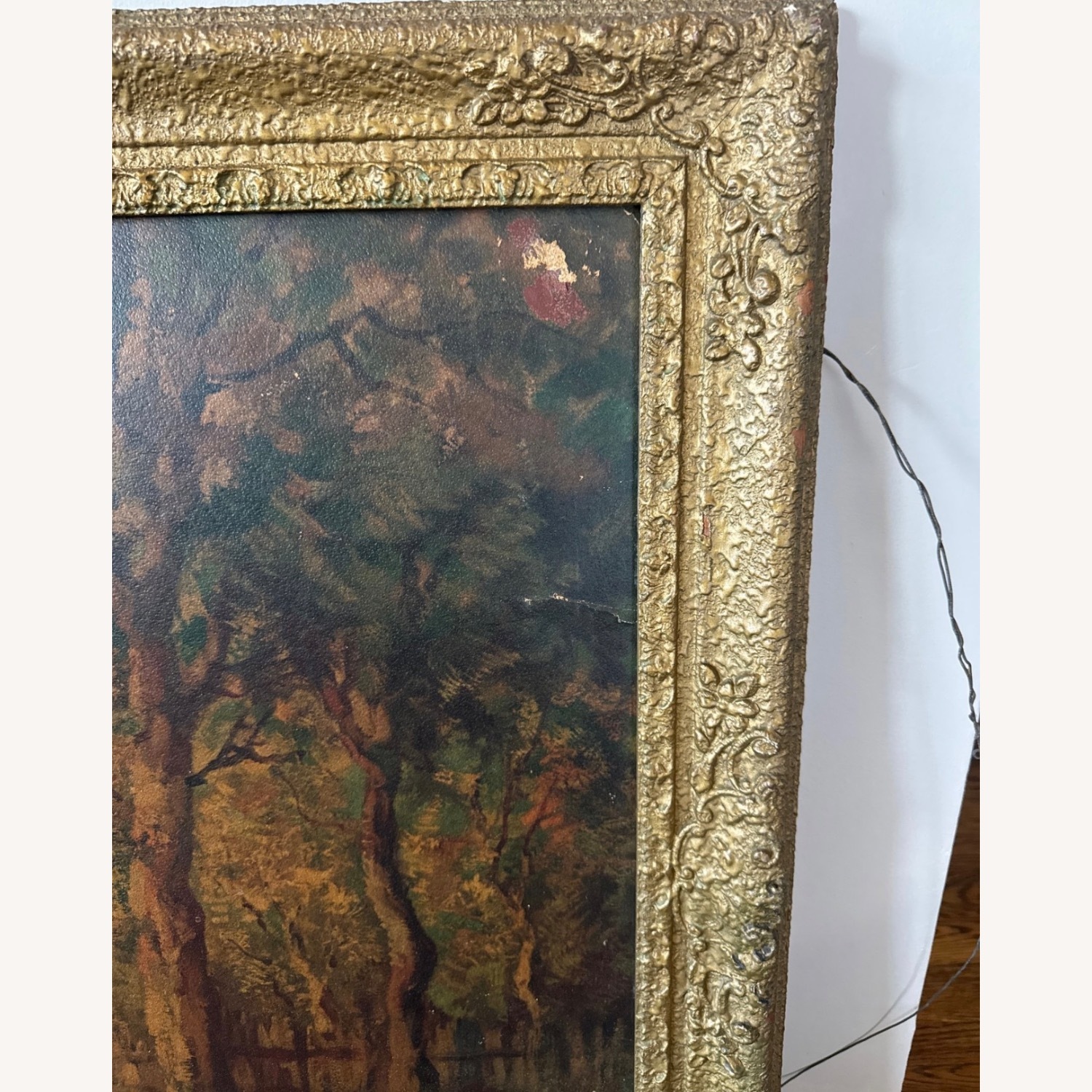 Vintage/Antique Dark Brown Wall Art - image-4