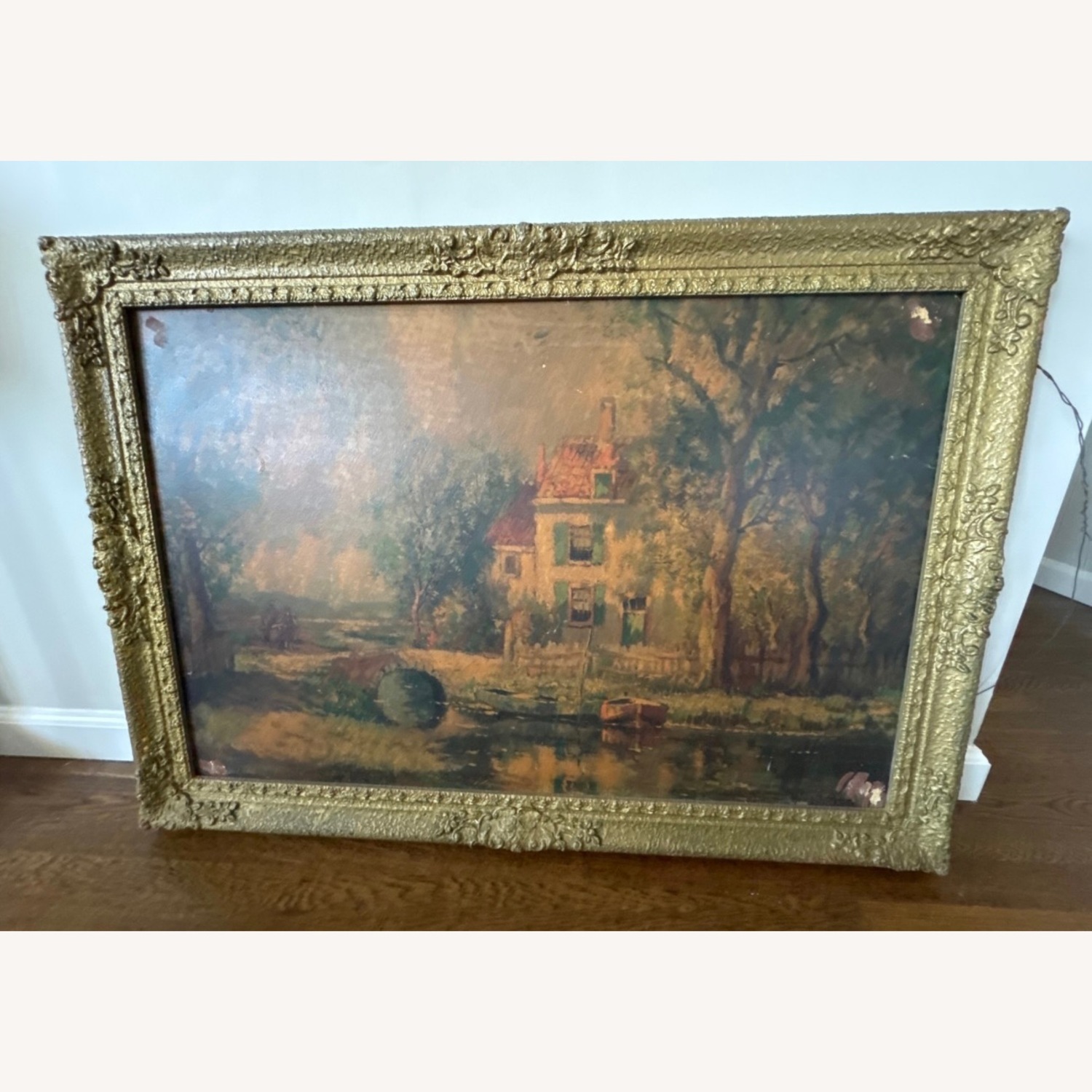 Vintage/Antique Dark Brown Wall Art - image-3