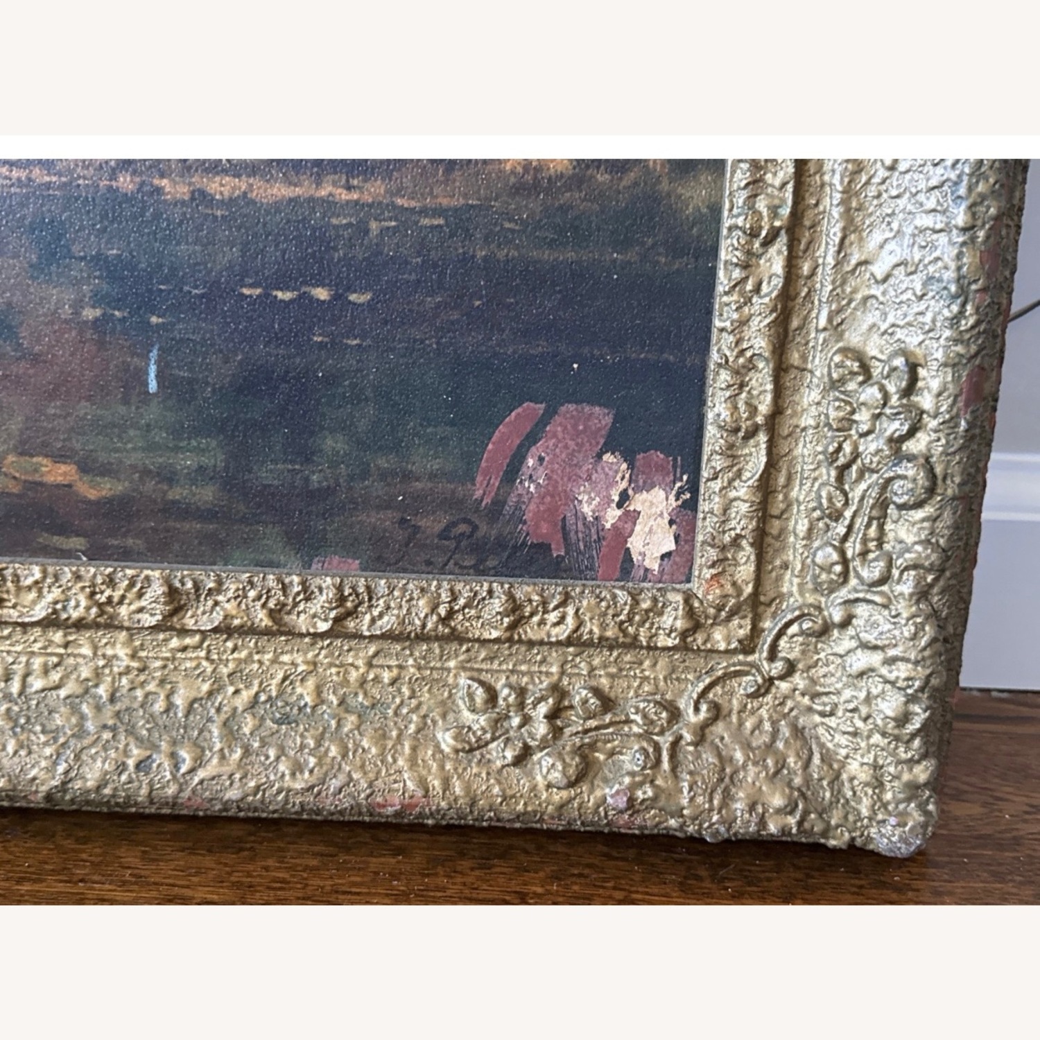 Vintage/Antique Dark Brown Wall Art - image-2