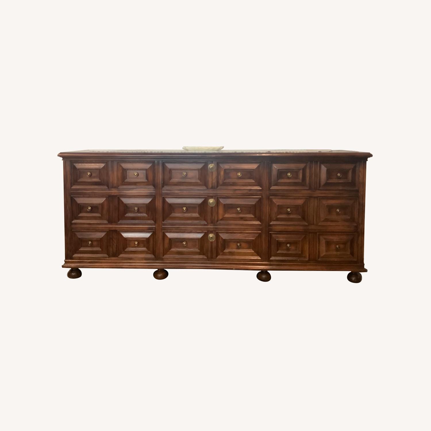 Vintage/Antique Natural Oak Wood Dresser - image-0